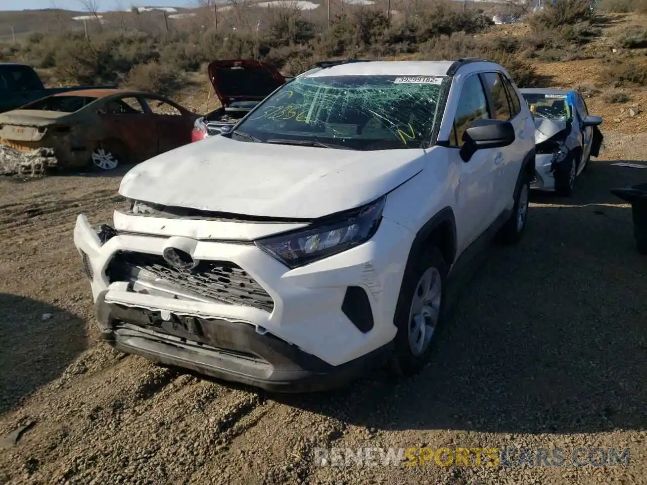 2 Photograph of a damaged car 2T3F1RFV2LC131575 TOYOTA RAV4 2020