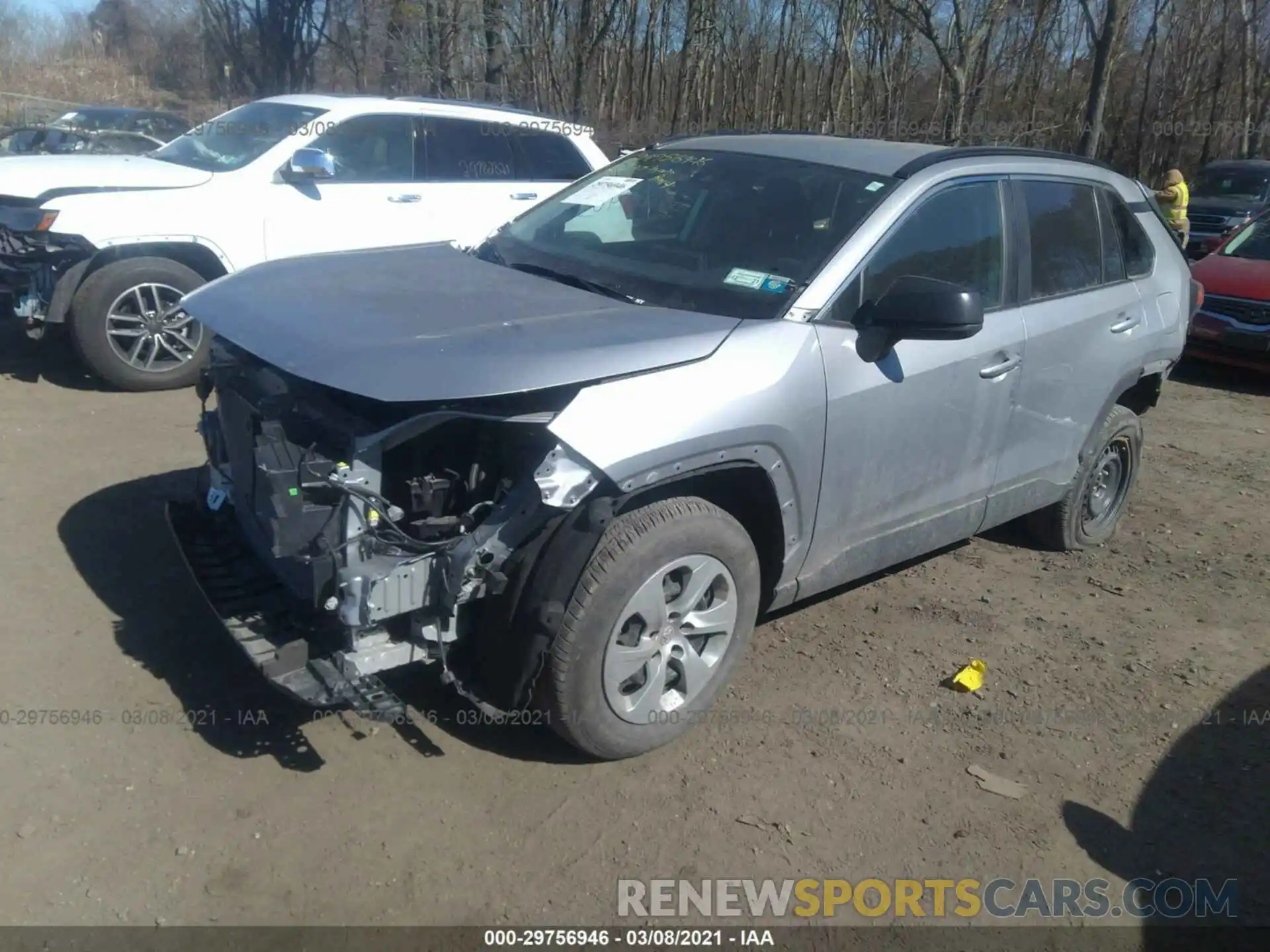 2 Photograph of a damaged car 2T3F1RFV3LC075551 TOYOTA RAV4 2020