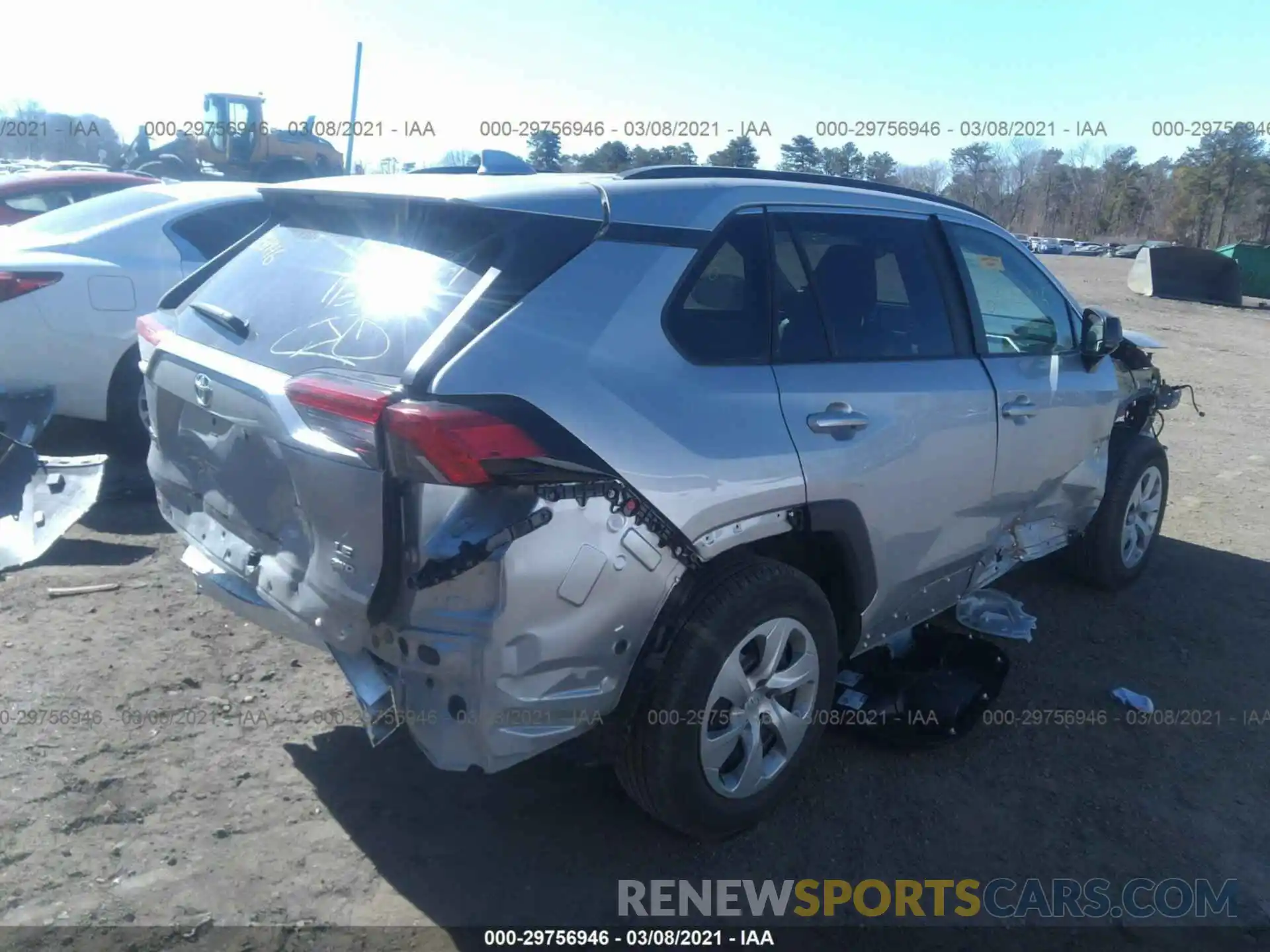 4 Photograph of a damaged car 2T3F1RFV3LC075551 TOYOTA RAV4 2020