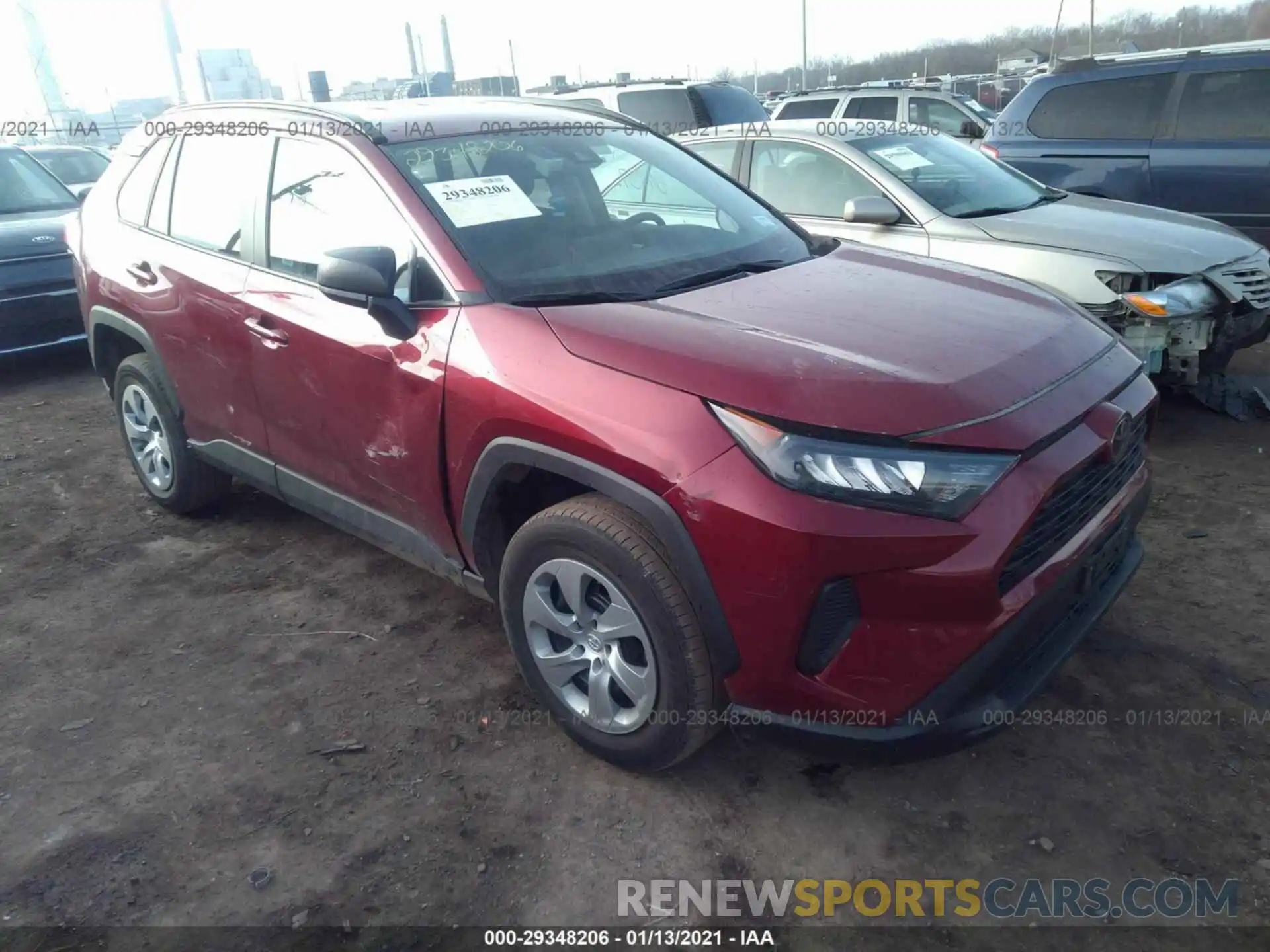 1 Photograph of a damaged car 2T3F1RFV3LC087893 TOYOTA RAV4 2020