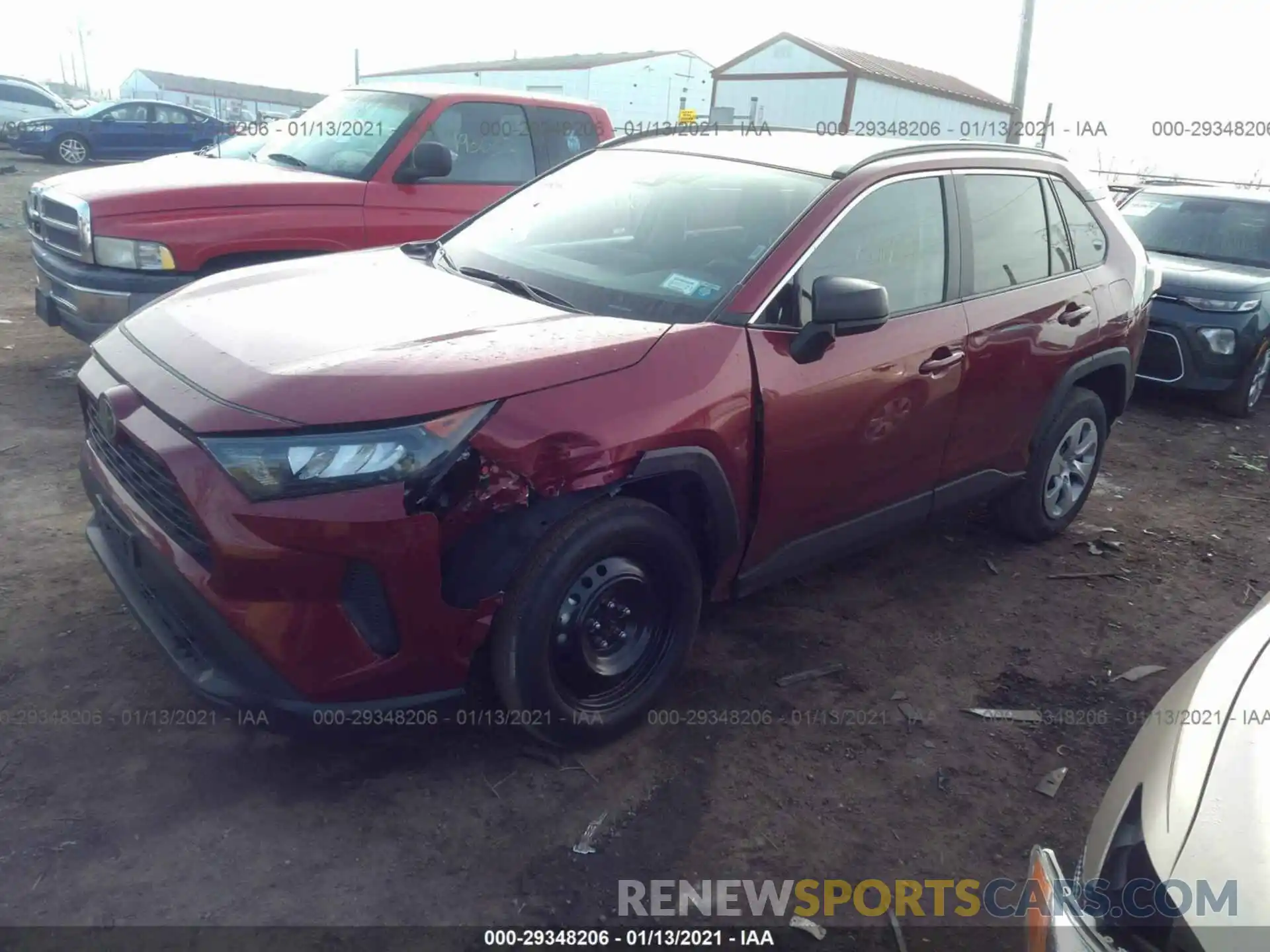 2 Photograph of a damaged car 2T3F1RFV3LC087893 TOYOTA RAV4 2020