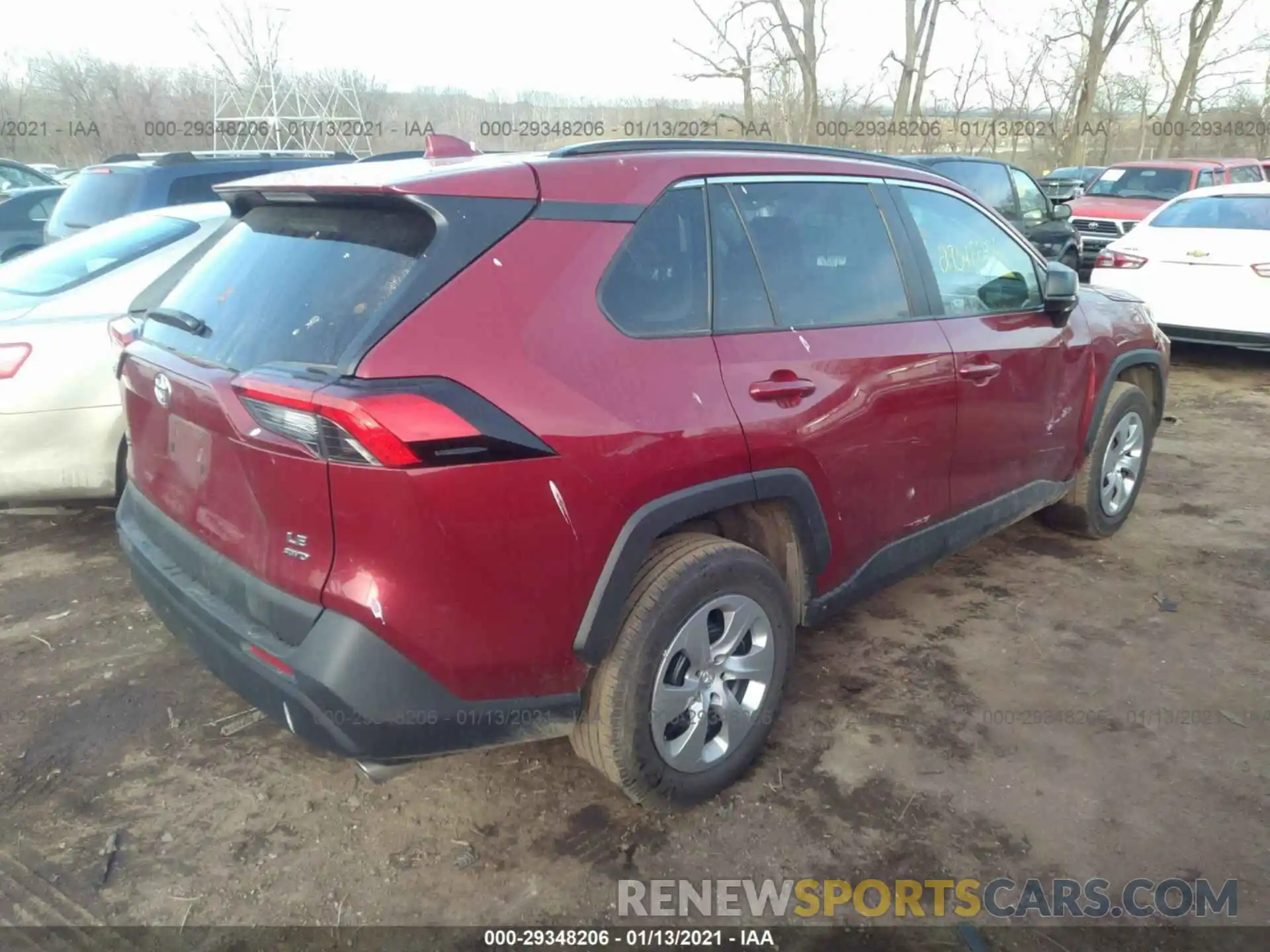 4 Photograph of a damaged car 2T3F1RFV3LC087893 TOYOTA RAV4 2020