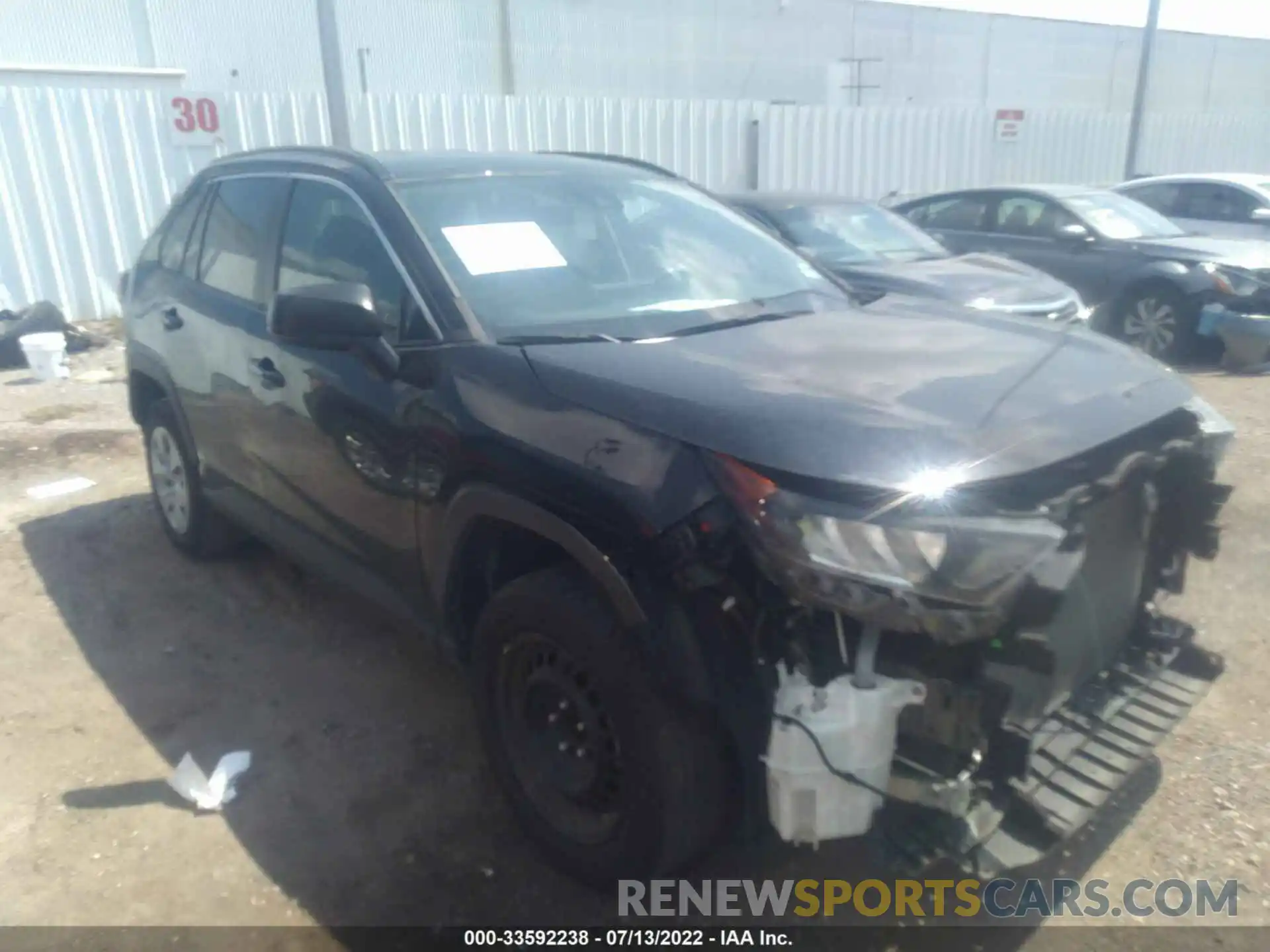 1 Photograph of a damaged car 2T3F1RFV3LC101131 TOYOTA RAV4 2020