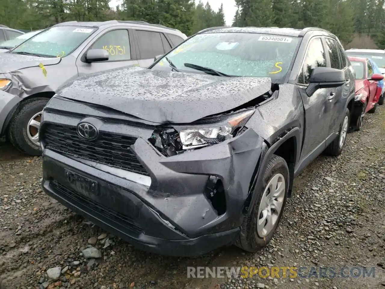 2 Photograph of a damaged car 2T3F1RFV3LC117488 TOYOTA RAV4 2020