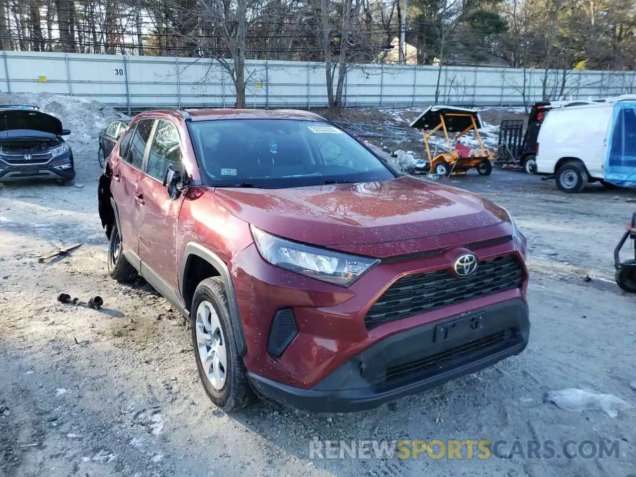 1 Photograph of a damaged car 2T3F1RFV3LC132931 TOYOTA RAV4 2020