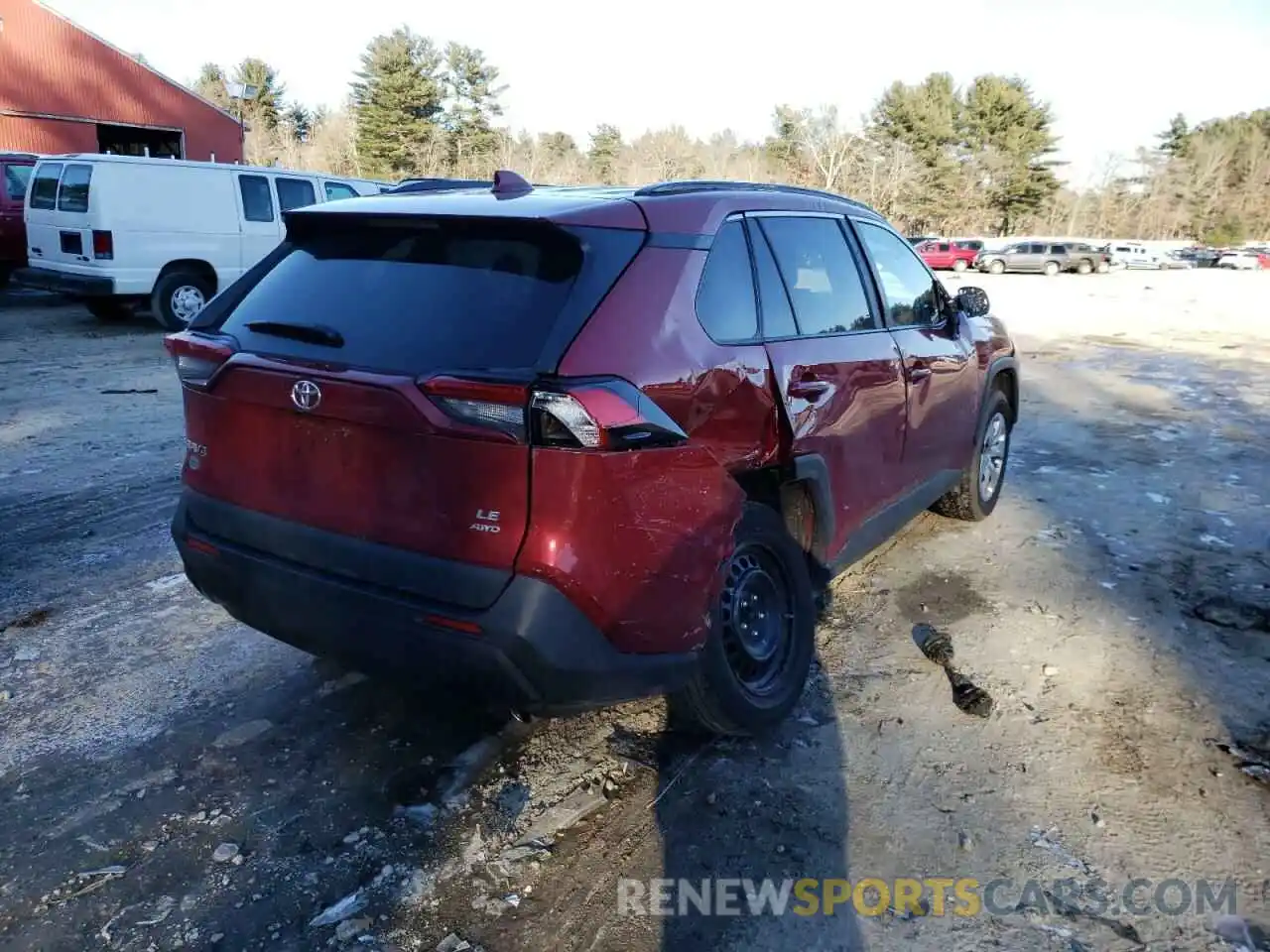 4 Photograph of a damaged car 2T3F1RFV3LC132931 TOYOTA RAV4 2020