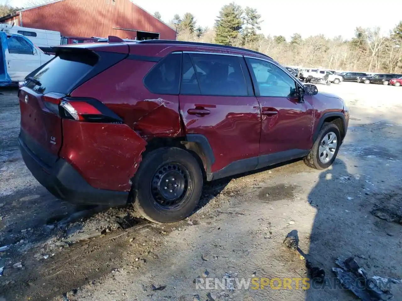 9 Photograph of a damaged car 2T3F1RFV3LC132931 TOYOTA RAV4 2020