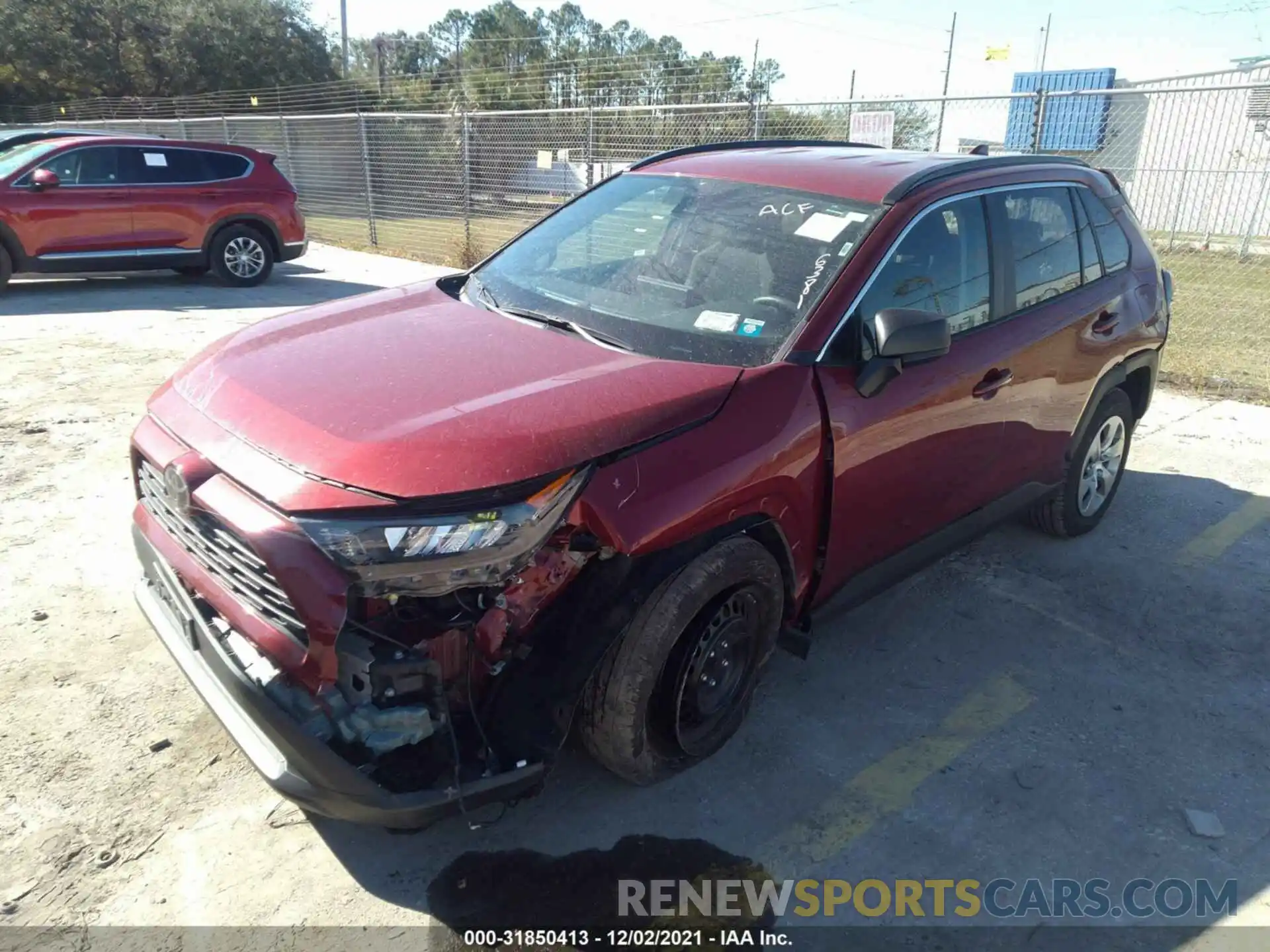 2 Photograph of a damaged car 2T3F1RFV4LC086381 TOYOTA RAV4 2020