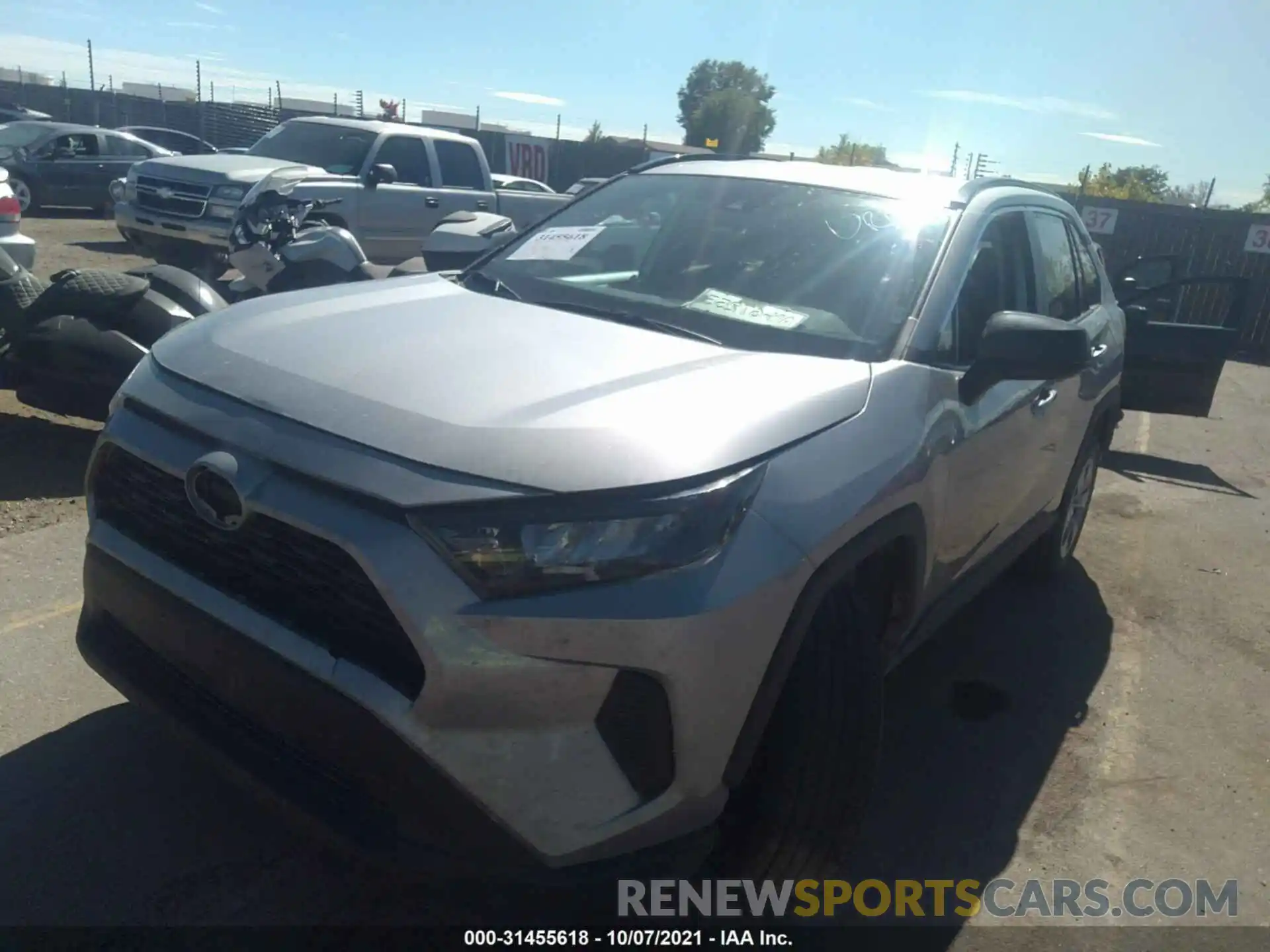 2 Photograph of a damaged car 2T3F1RFV4LC089653 TOYOTA RAV4 2020