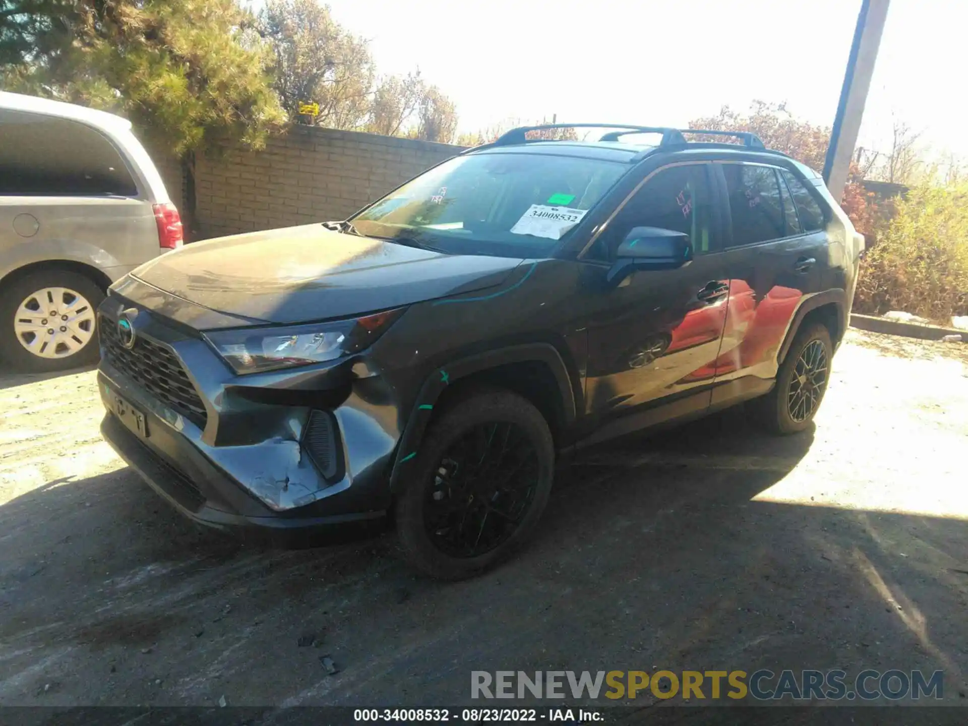 2 Photograph of a damaged car 2T3F1RFV4LC097705 TOYOTA RAV4 2020