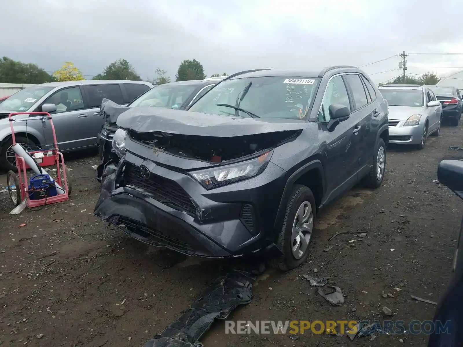 2 Photograph of a damaged car 2T3F1RFV4LC099860 TOYOTA RAV4 2020