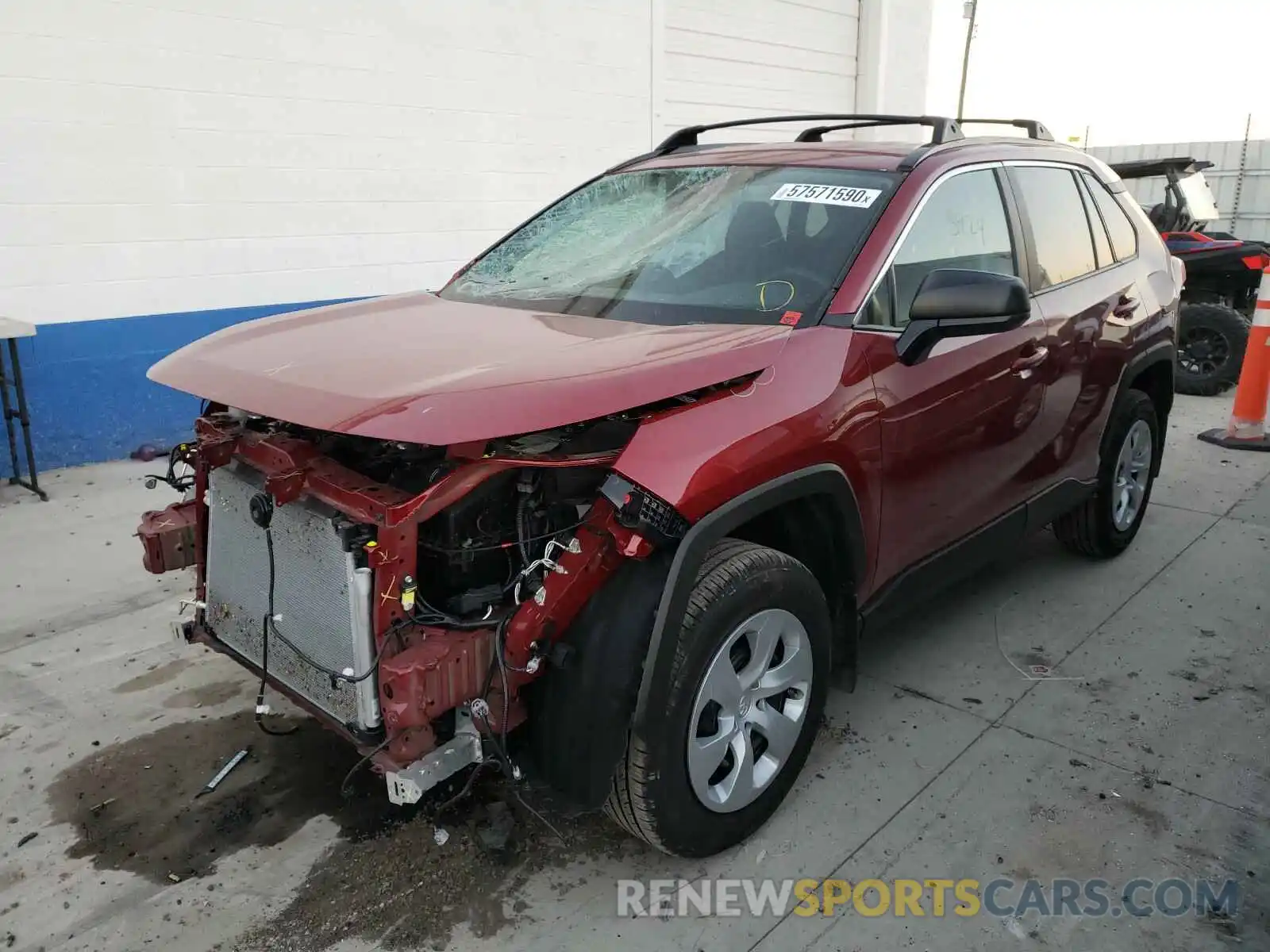 2 Photograph of a damaged car 2T3F1RFV4LC116026 TOYOTA RAV4 2020