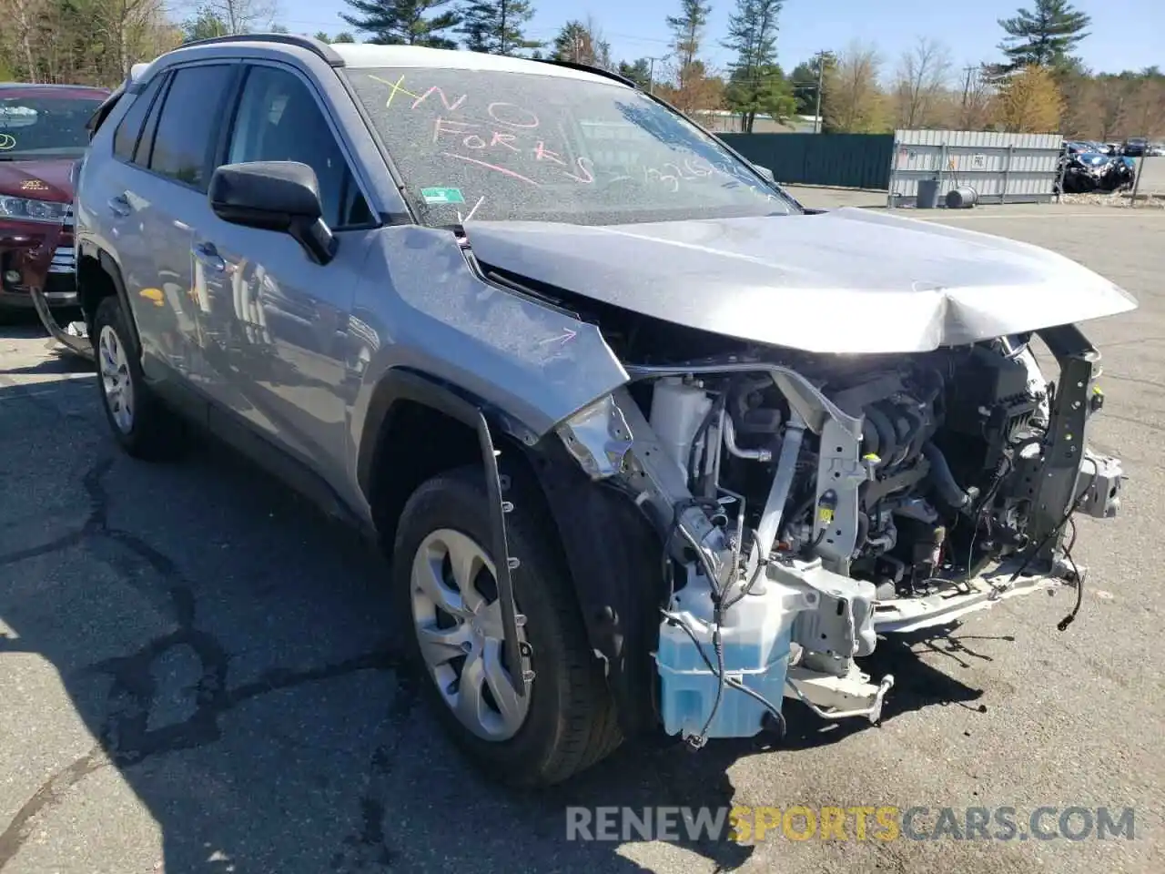 1 Photograph of a damaged car 2T3F1RFV4LC132257 TOYOTA RAV4 2020