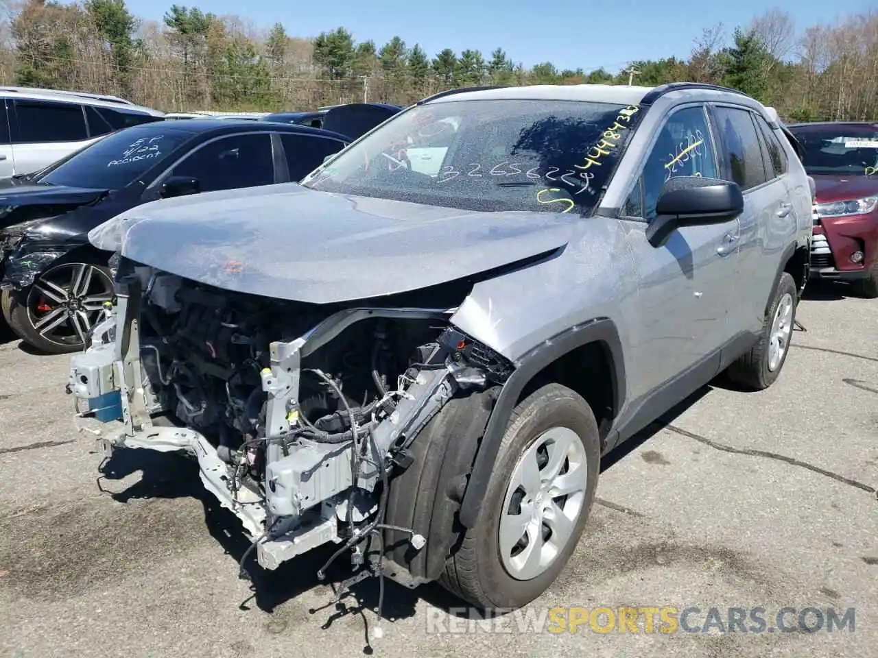 2 Photograph of a damaged car 2T3F1RFV4LC132257 TOYOTA RAV4 2020