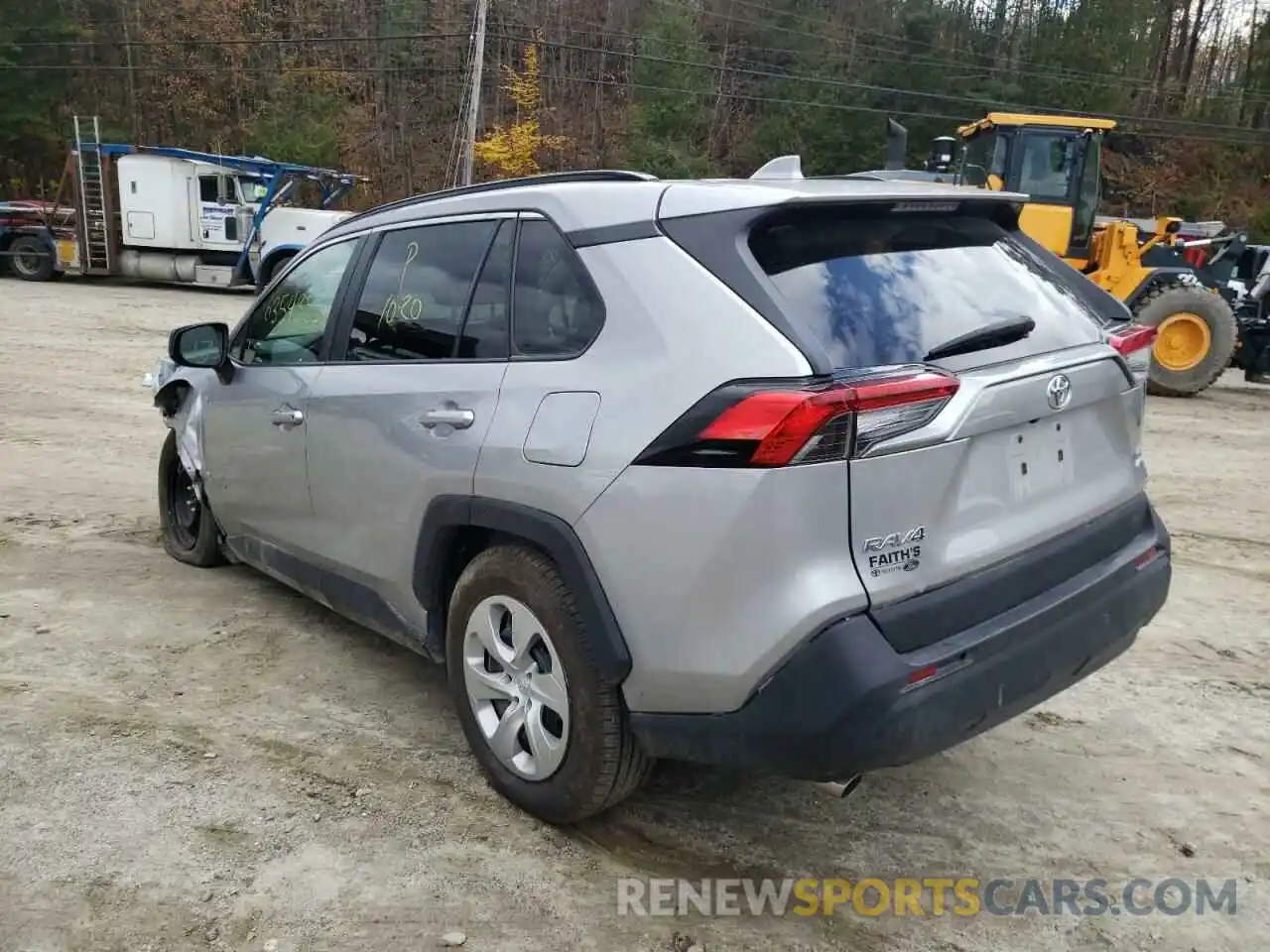 3 Photograph of a damaged car 2T3F1RFV4LC134350 TOYOTA RAV4 2020