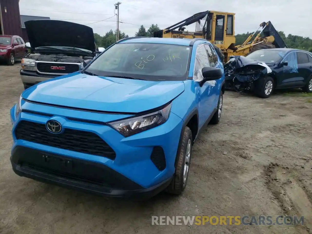 2 Photograph of a damaged car 2T3F1RFV4LC135482 TOYOTA RAV4 2020