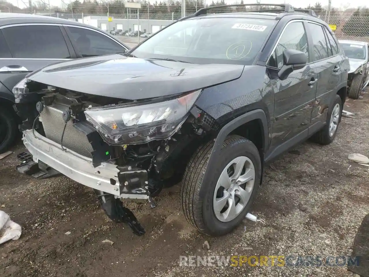 2 Photograph of a damaged car 2T3F1RFV4LW089439 TOYOTA RAV4 2020