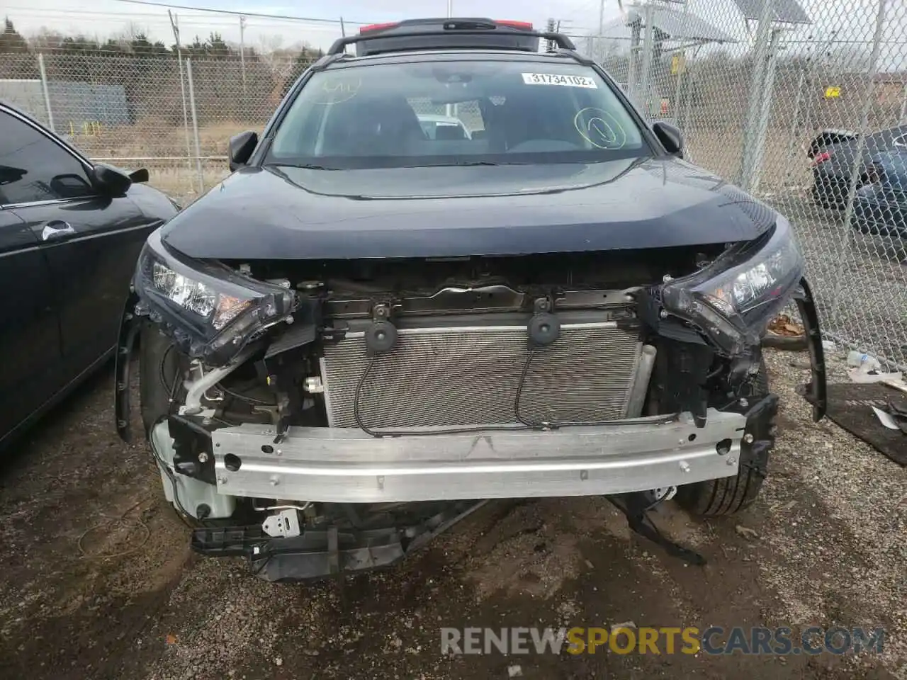 9 Photograph of a damaged car 2T3F1RFV4LW089439 TOYOTA RAV4 2020