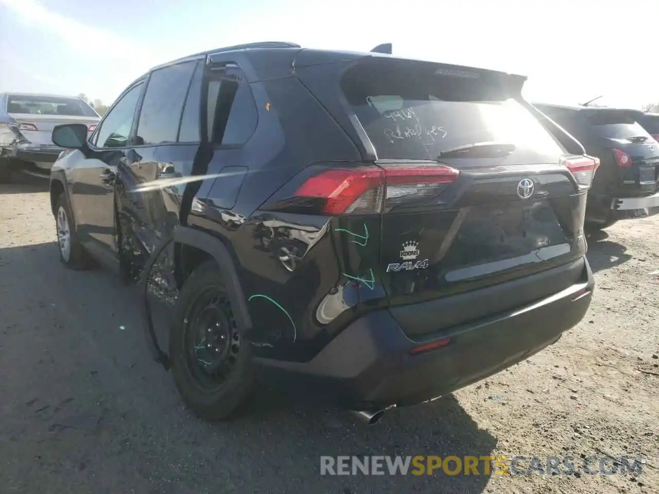 3 Photograph of a damaged car 2T3F1RFV4LW096133 TOYOTA RAV4 2020