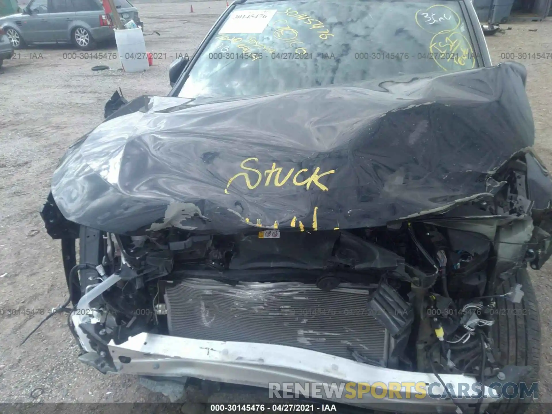 10 Photograph of a damaged car 2T3F1RFV4LW096648 TOYOTA RAV4 2020