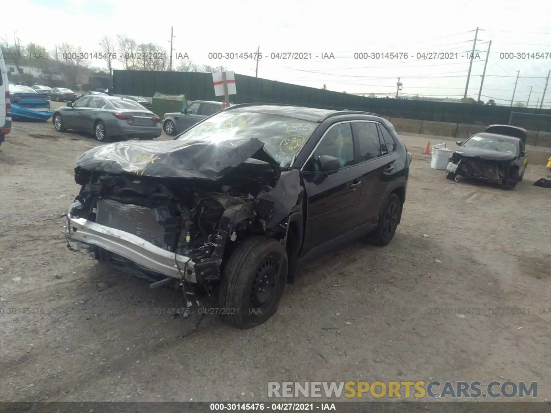 2 Photograph of a damaged car 2T3F1RFV4LW096648 TOYOTA RAV4 2020