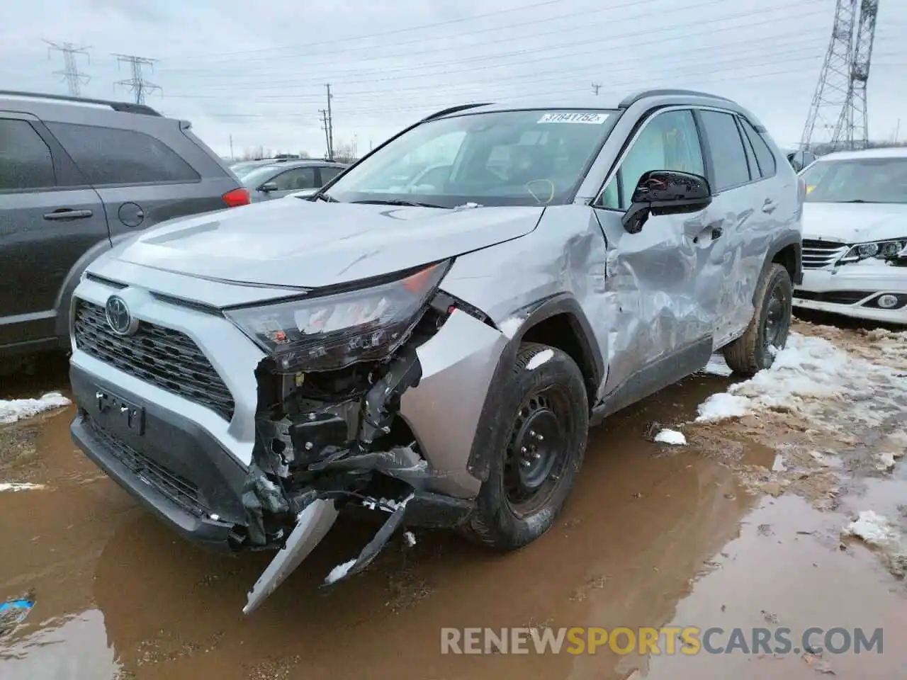 2 Photograph of a damaged car 2T3F1RFV4LW117451 TOYOTA RAV4 2020