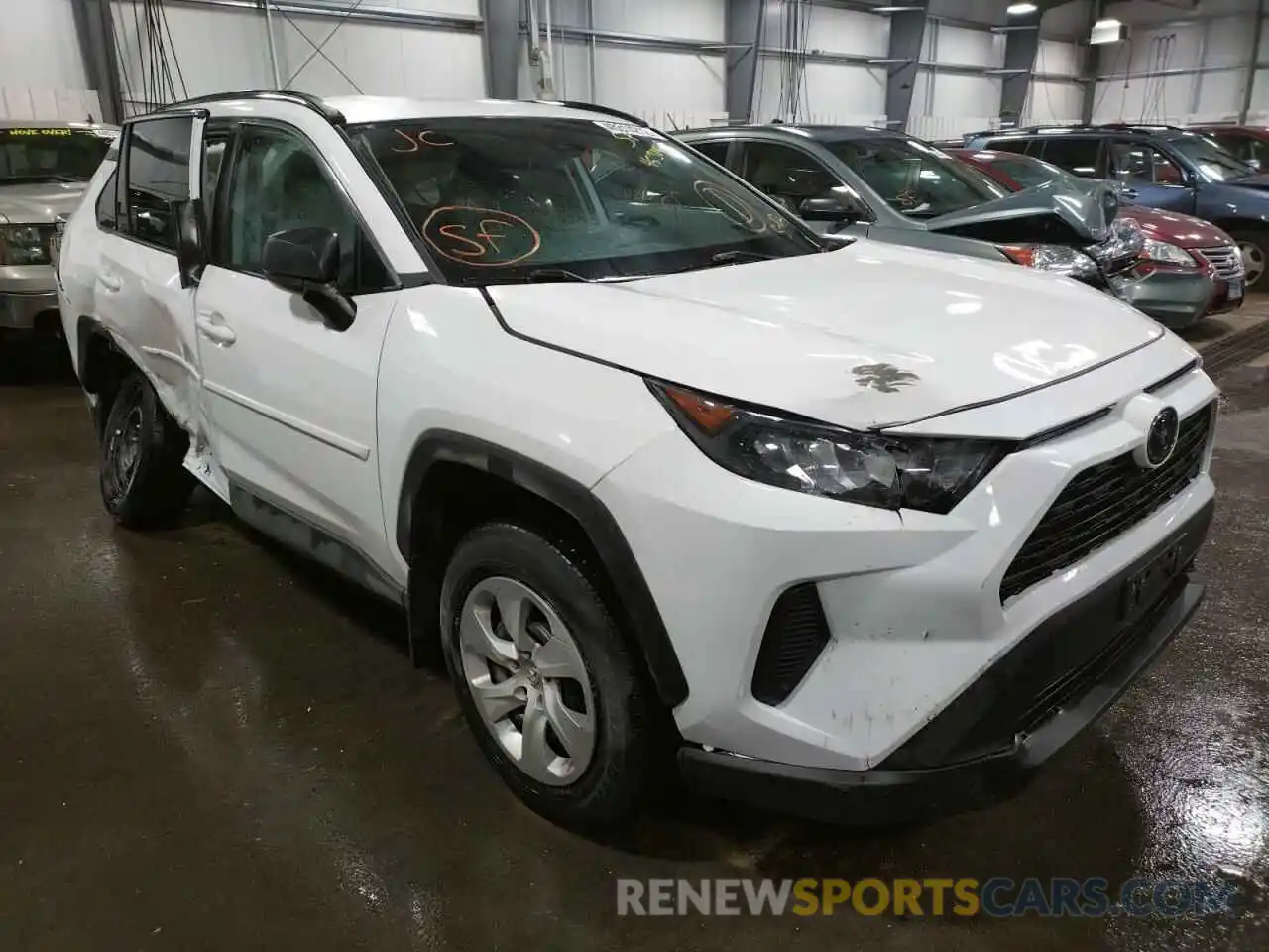 1 Photograph of a damaged car 2T3F1RFV4LW134444 TOYOTA RAV4 2020