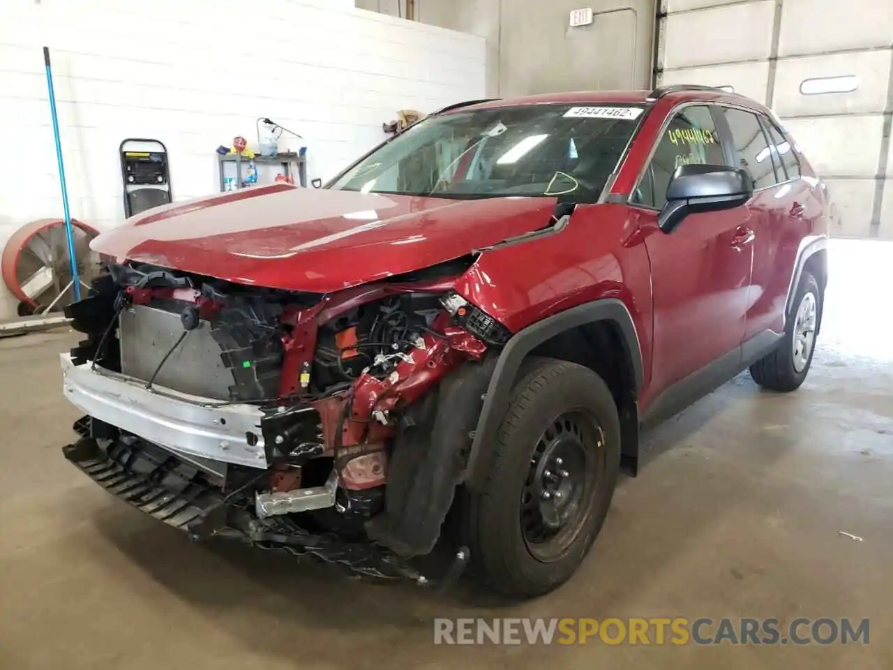 2 Photograph of a damaged car 2T3F1RFV5LC069525 TOYOTA RAV4 2020