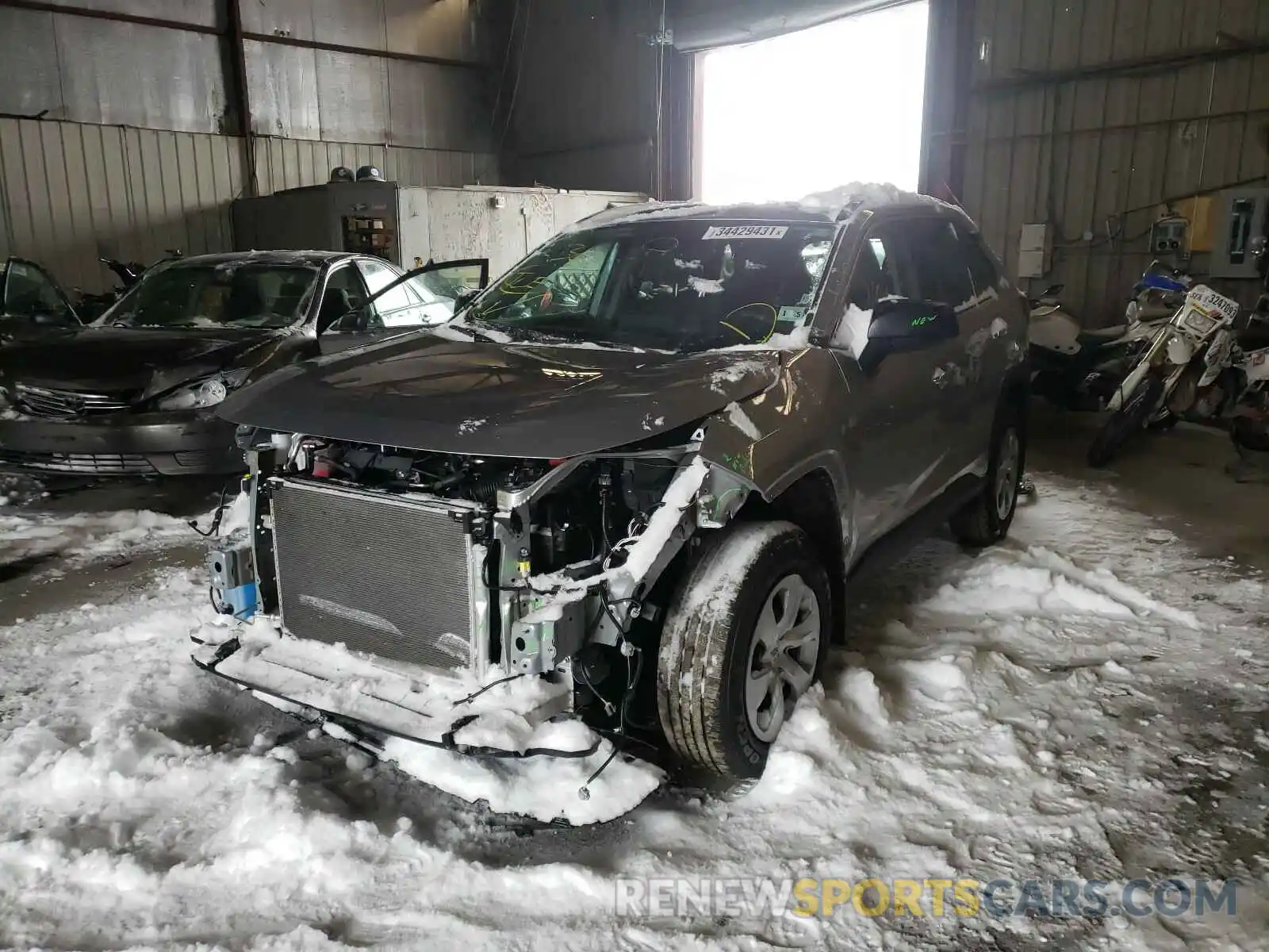 2 Photograph of a damaged car 2T3F1RFV5LC079259 TOYOTA RAV4 2020