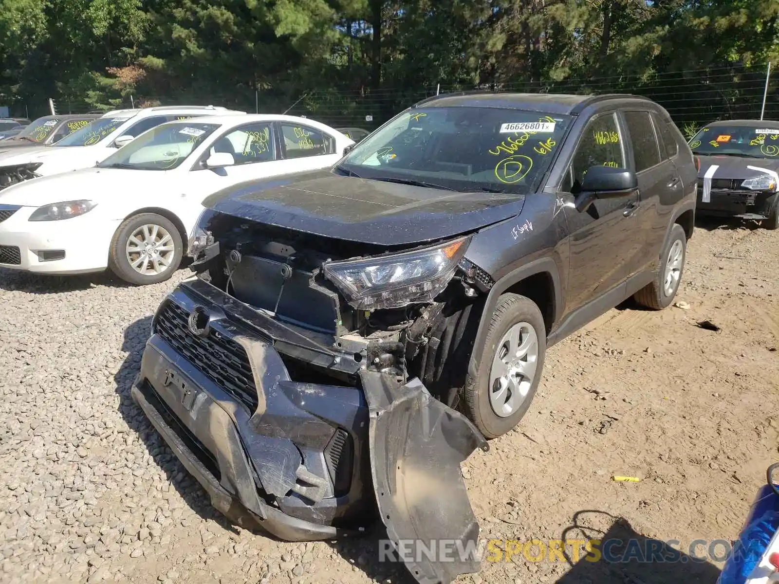 2 Photograph of a damaged car 2T3F1RFV5LC082890 TOYOTA RAV4 2020