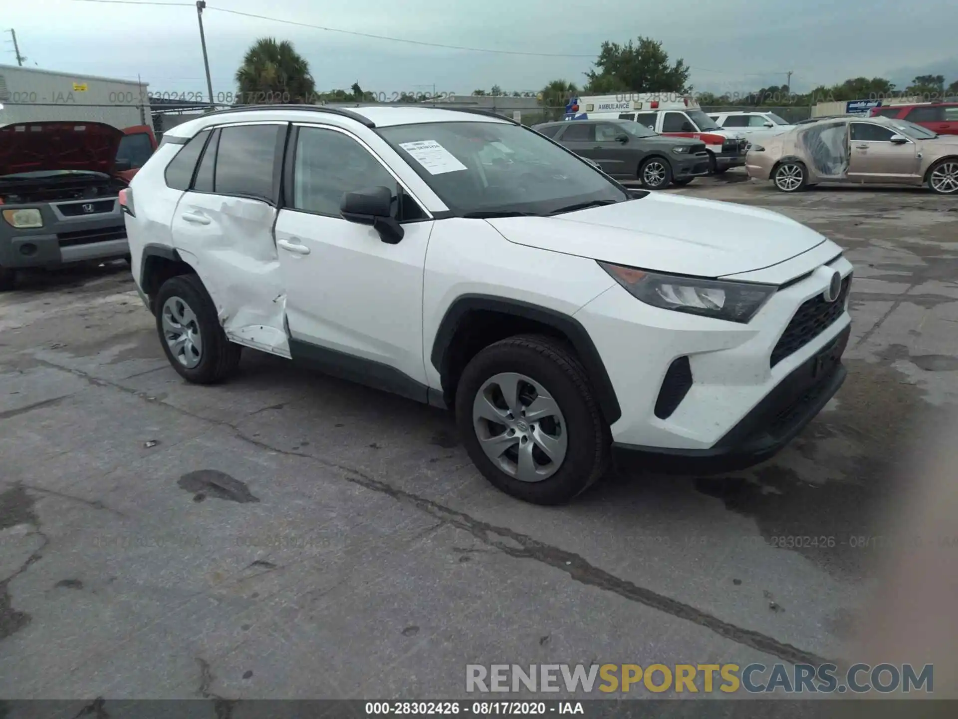 1 Photograph of a damaged car 2T3F1RFV5LC084042 TOYOTA RAV4 2020