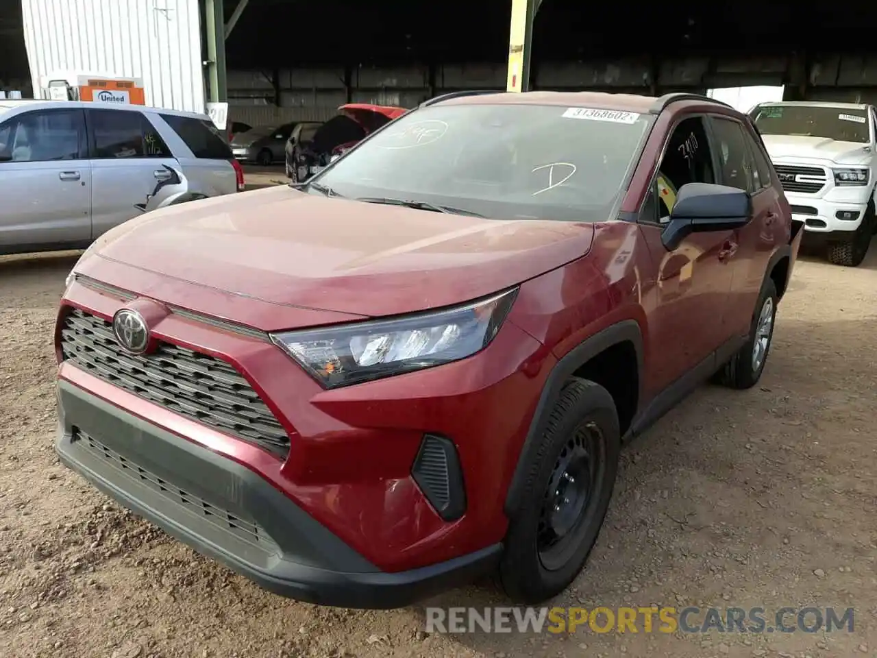 2 Photograph of a damaged car 2T3F1RFV5LC105164 TOYOTA RAV4 2020