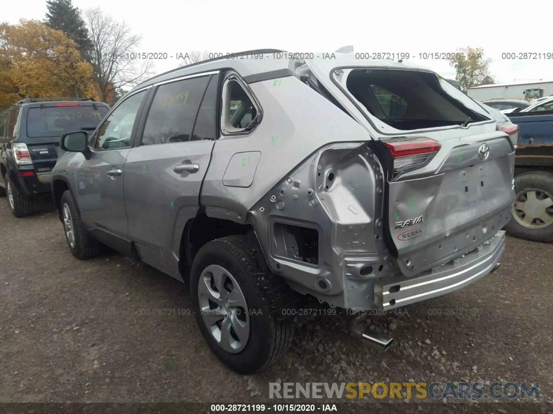 3 Фотография поврежденного автомобиля 2T3F1RFV5LC117928 TOYOTA RAV4 2020