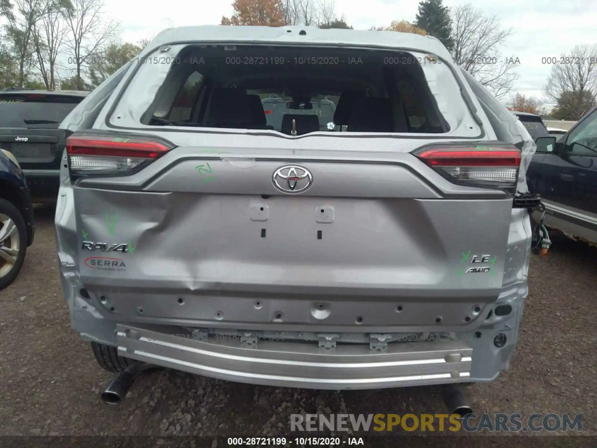 6 Photograph of a damaged car 2T3F1RFV5LC117928 TOYOTA RAV4 2020