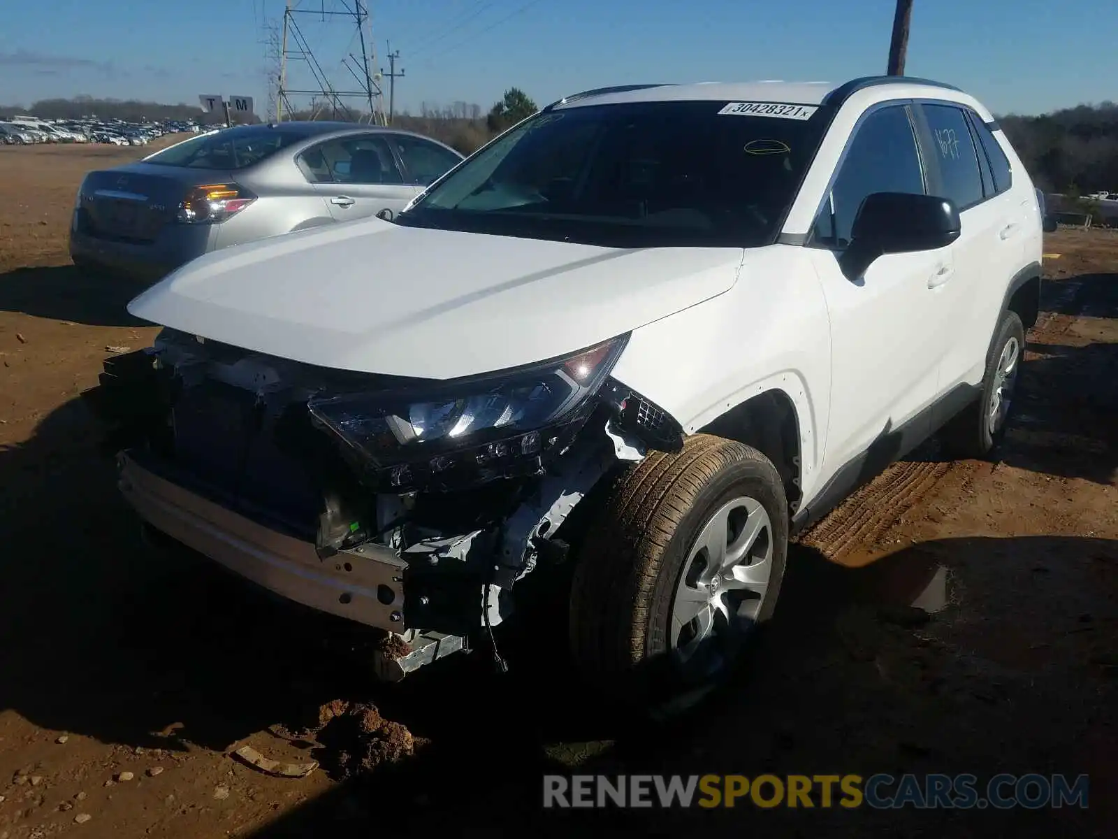 2 Photograph of a damaged car 2T3F1RFV5LC130257 TOYOTA RAV4 2020