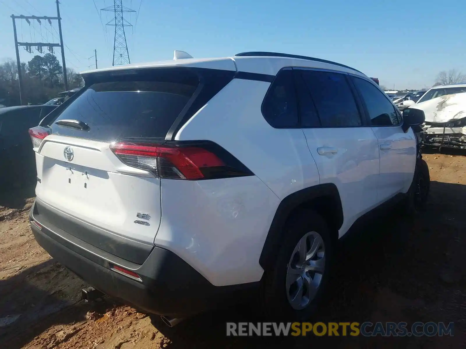 4 Photograph of a damaged car 2T3F1RFV5LC130257 TOYOTA RAV4 2020