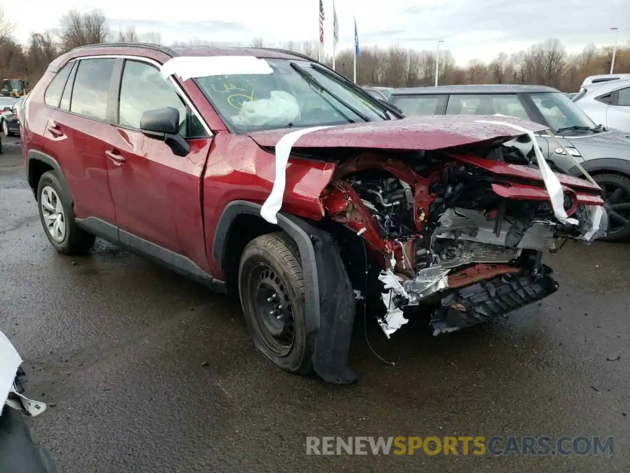 1 Photograph of a damaged car 2T3F1RFV5LW084069 TOYOTA RAV4 2020