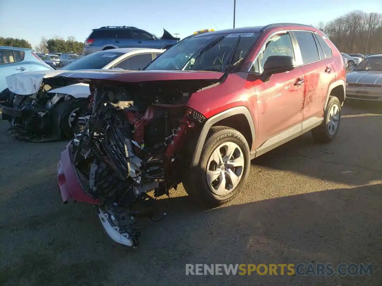 2 Photograph of a damaged car 2T3F1RFV5LW084069 TOYOTA RAV4 2020