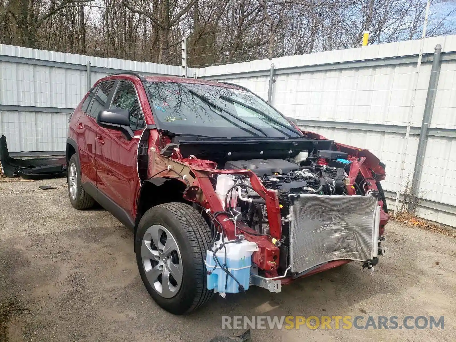 1 Photograph of a damaged car 2T3F1RFV5LW115787 TOYOTA RAV4 2020