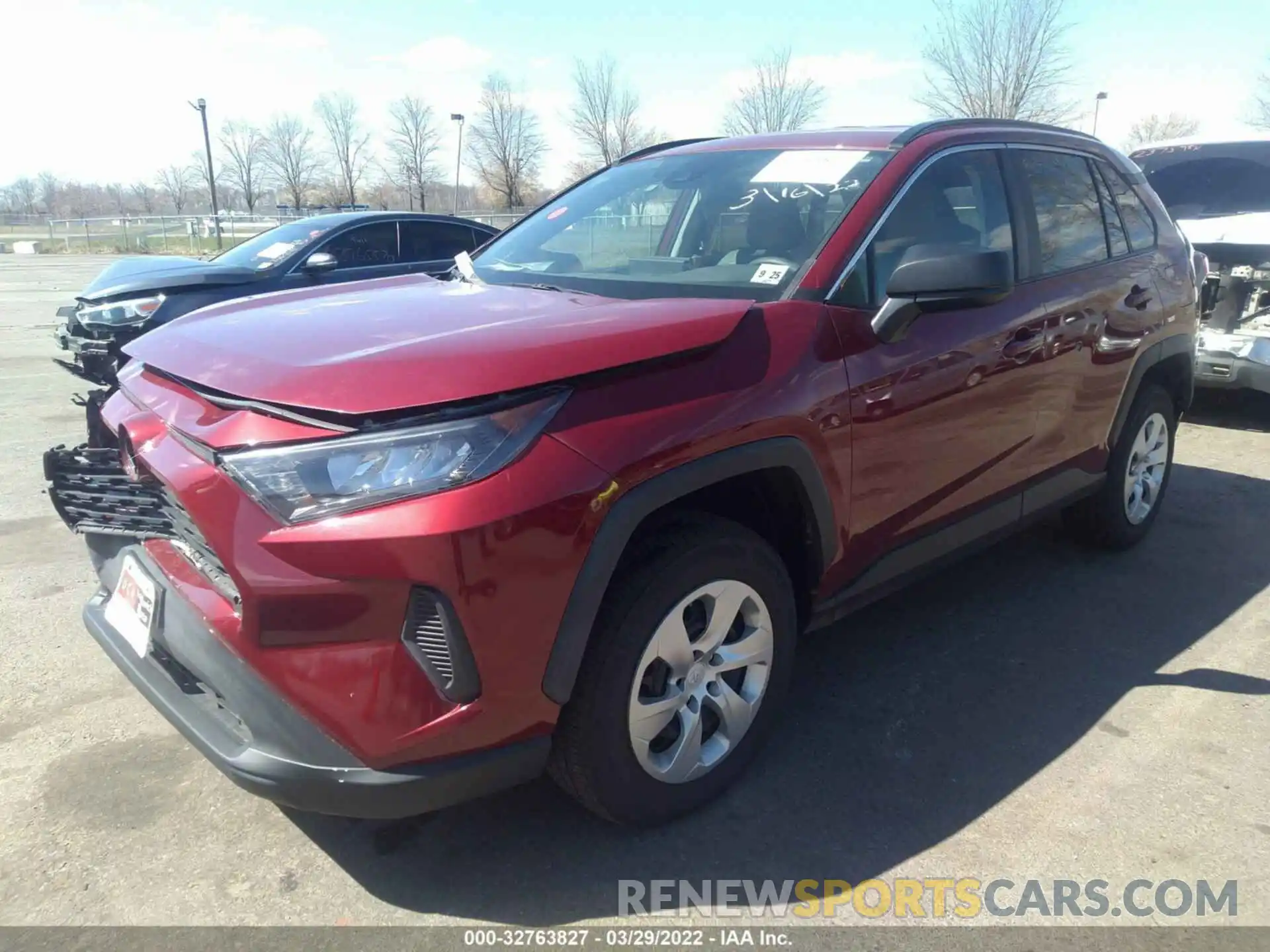 2 Photograph of a damaged car 2T3F1RFV5LW135778 TOYOTA RAV4 2020