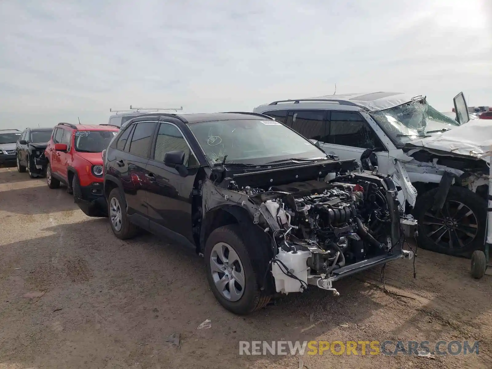 1 Photograph of a damaged car 2T3F1RFV6LC079075 TOYOTA RAV4 2020