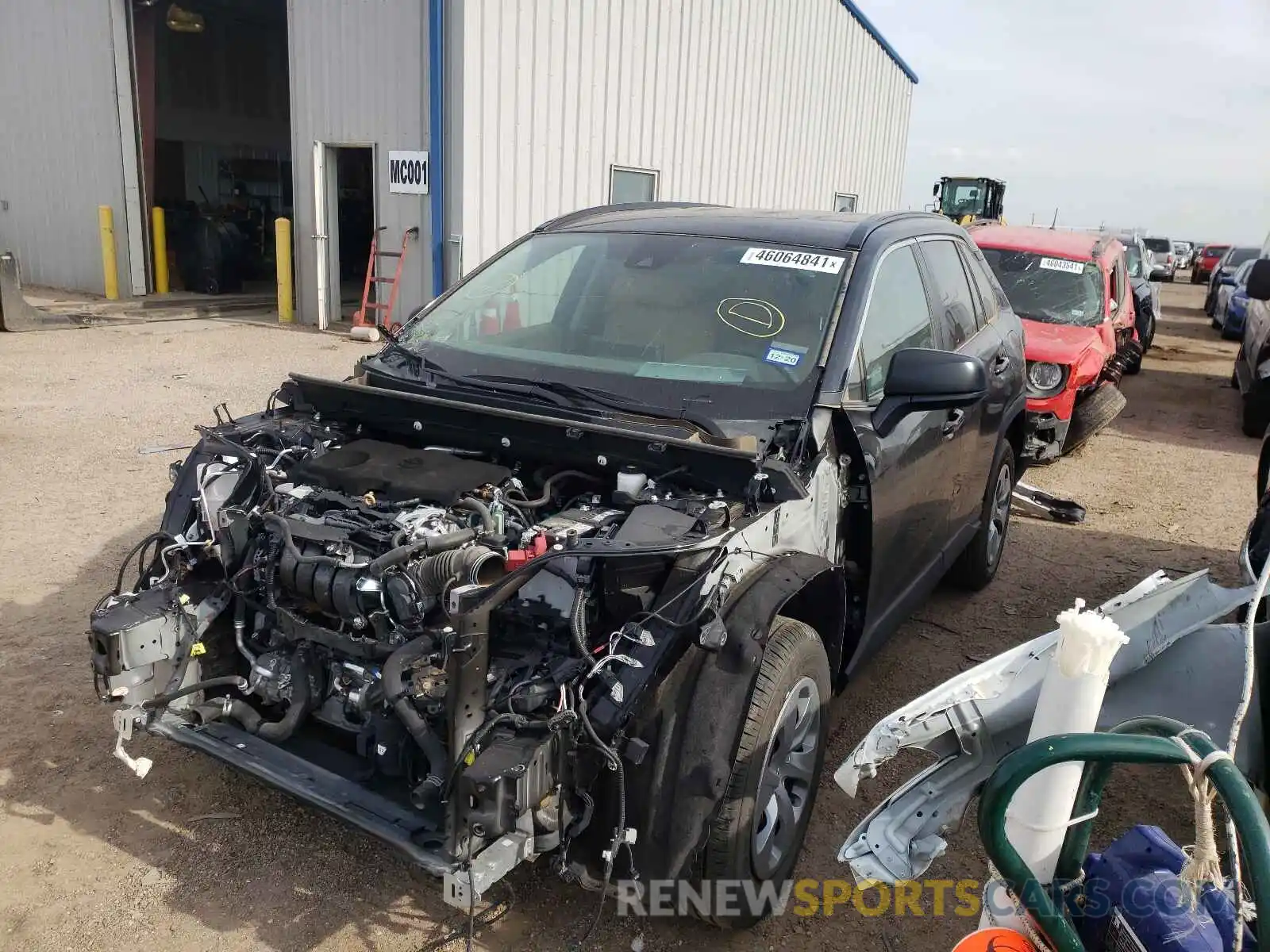 2 Photograph of a damaged car 2T3F1RFV6LC079075 TOYOTA RAV4 2020