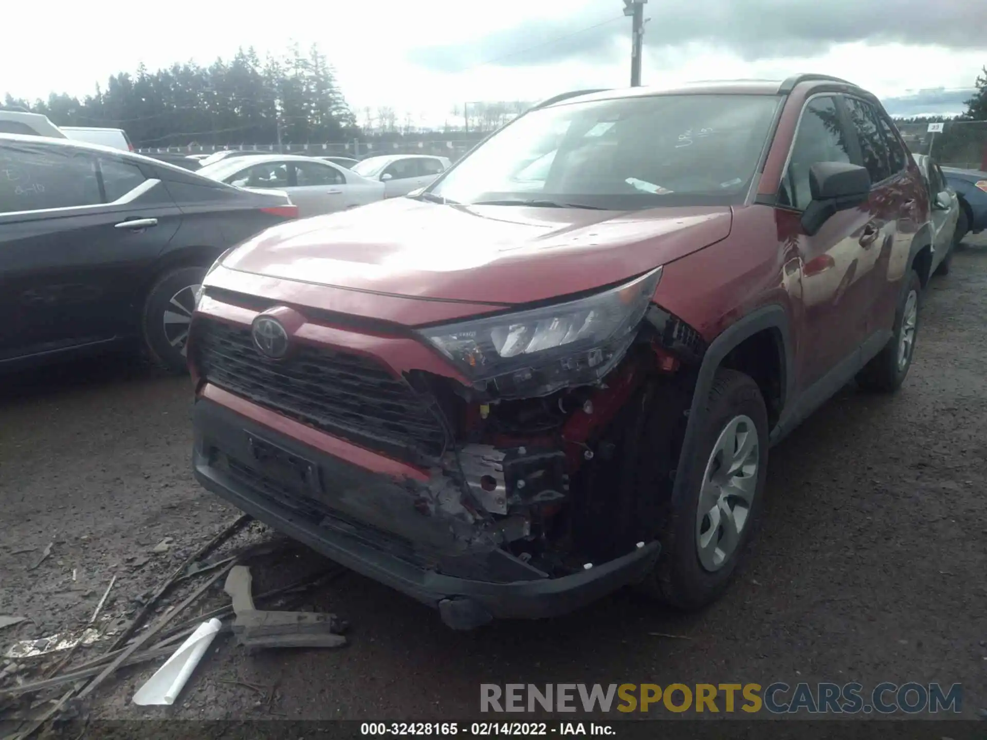 2 Photograph of a damaged car 2T3F1RFV6LC086852 TOYOTA RAV4 2020