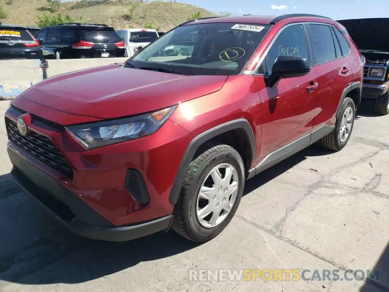 2 Photograph of a damaged car 2T3F1RFV6LC097141 TOYOTA RAV4 2020