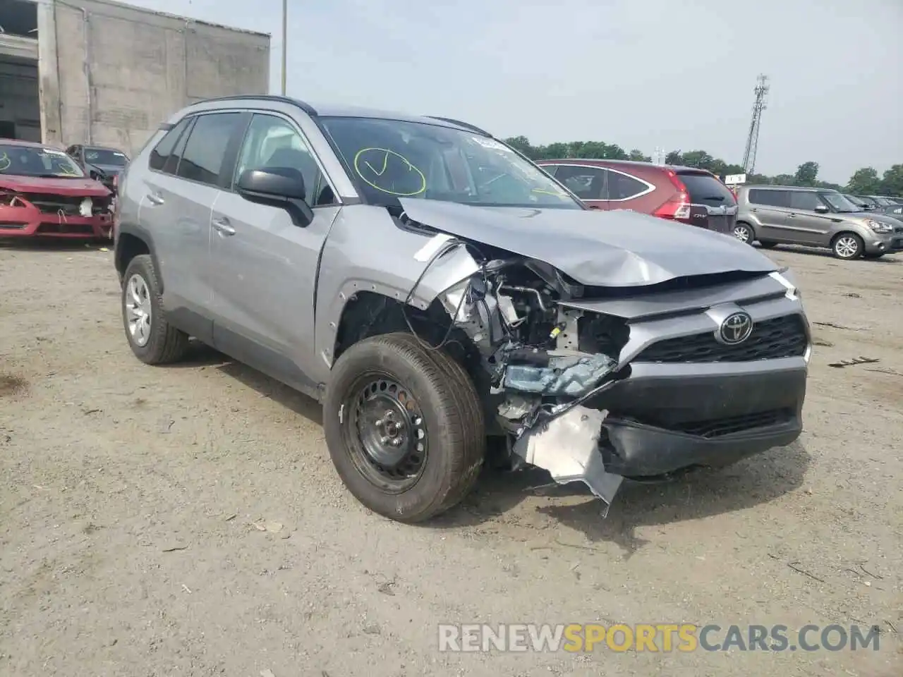 1 Photograph of a damaged car 2T3F1RFV6LC100698 TOYOTA RAV4 2020