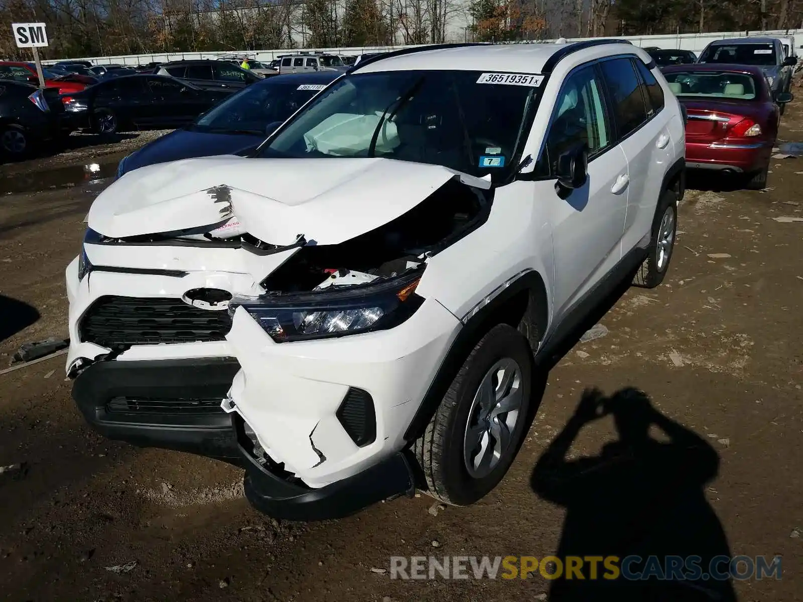 2 Photograph of a damaged car 2T3F1RFV6LC108090 TOYOTA RAV4 2020