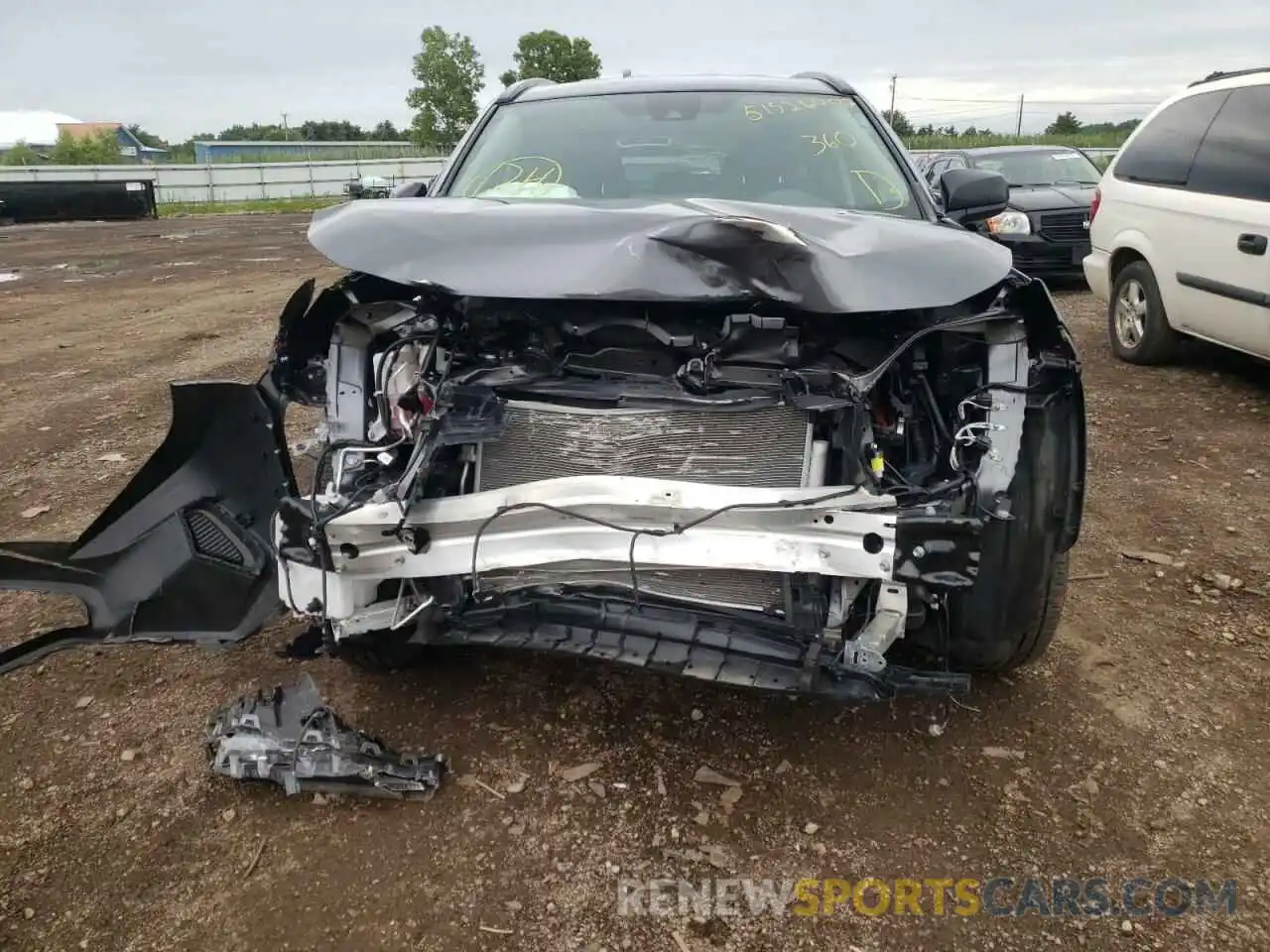 9 Photograph of a damaged car 2T3F1RFV6LC134852 TOYOTA RAV4 2020