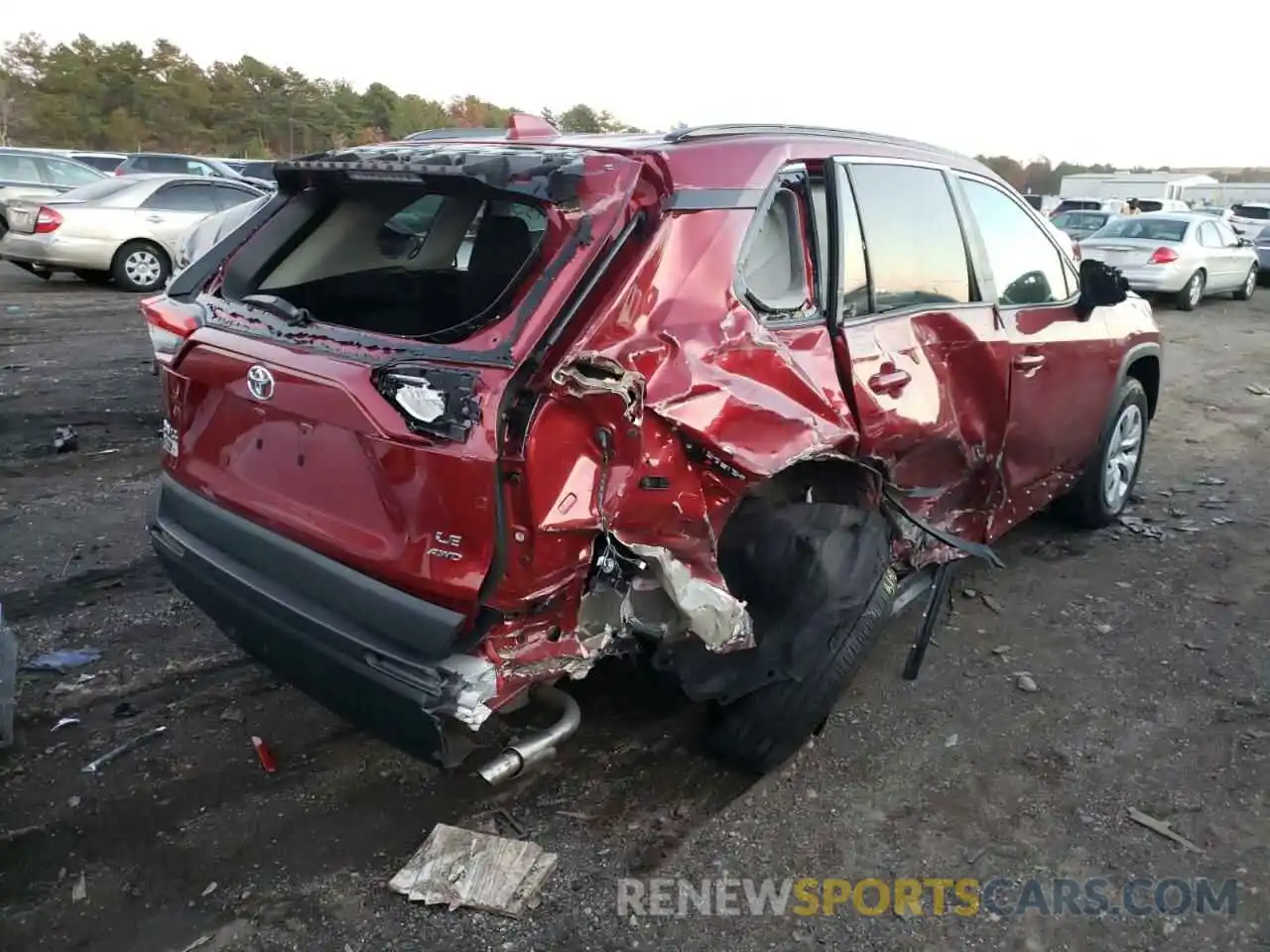 4 Photograph of a damaged car 2T3F1RFV6LW088549 TOYOTA RAV4 2020