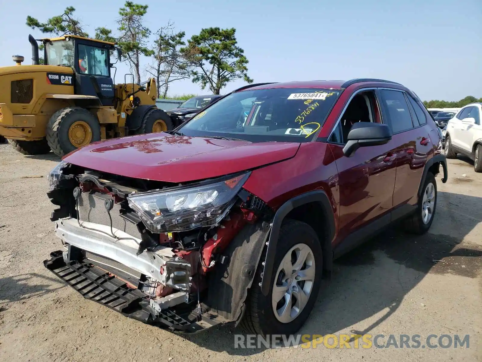 2 Photograph of a damaged car 2T3F1RFV6LW092360 TOYOTA RAV4 2020