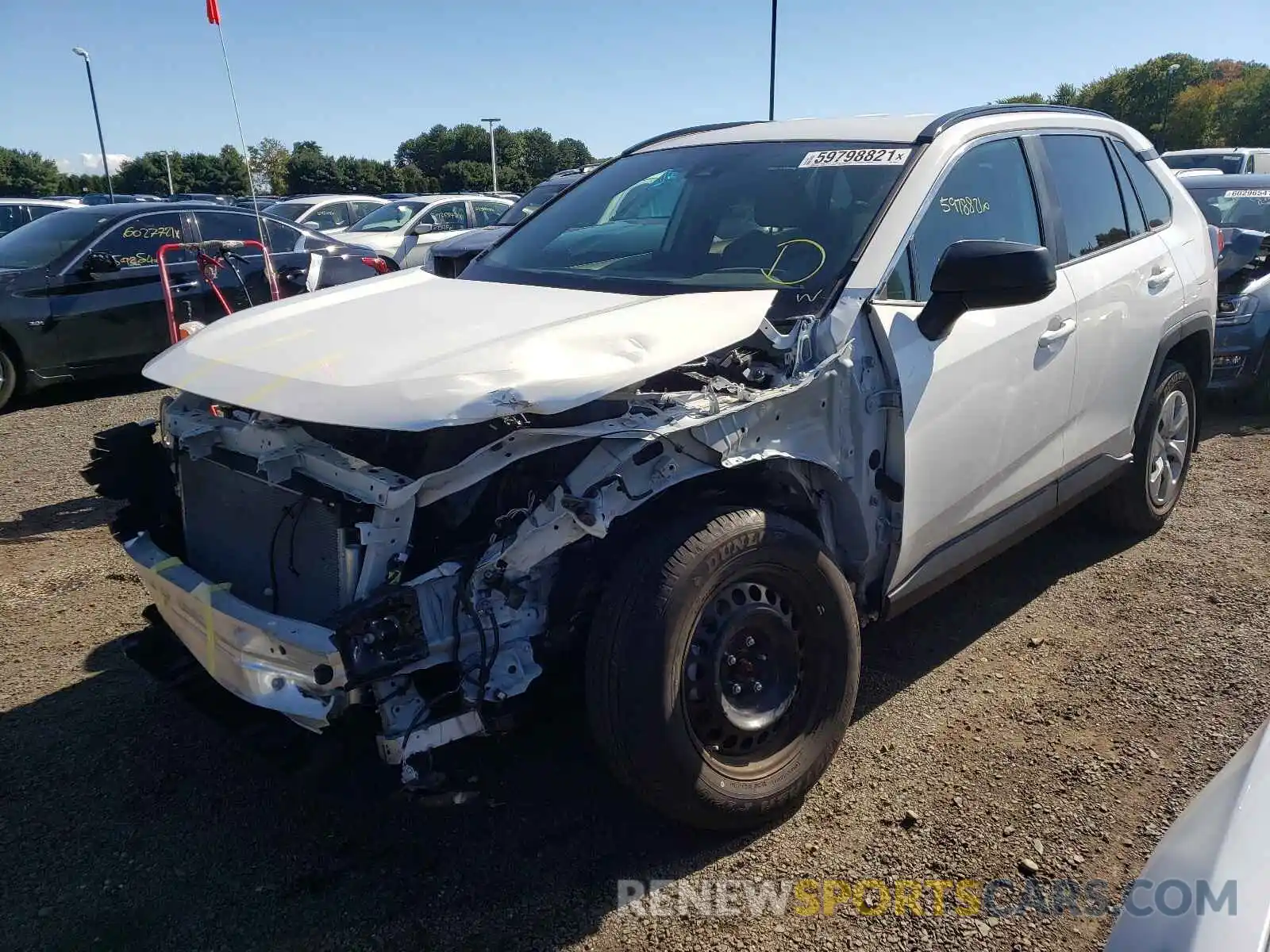 2 Photograph of a damaged car 2T3F1RFV6LW099955 TOYOTA RAV4 2020